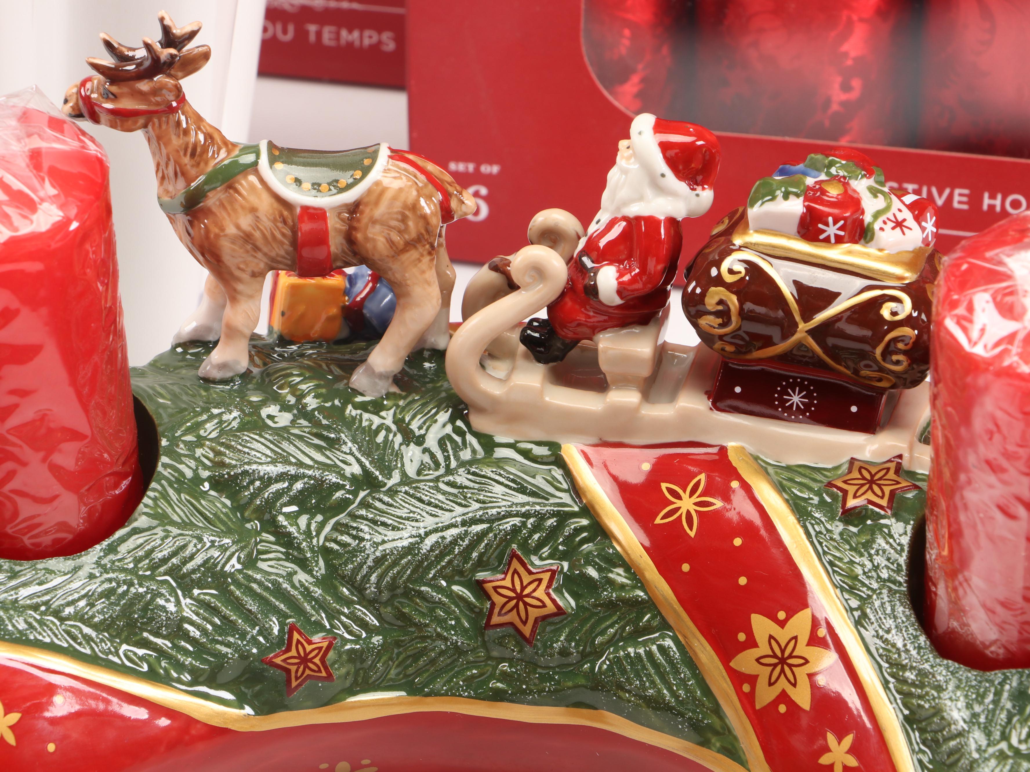 Villeroy & Boch "Christmas Toys Memories" Ceramic Advent Wreath with More Décor