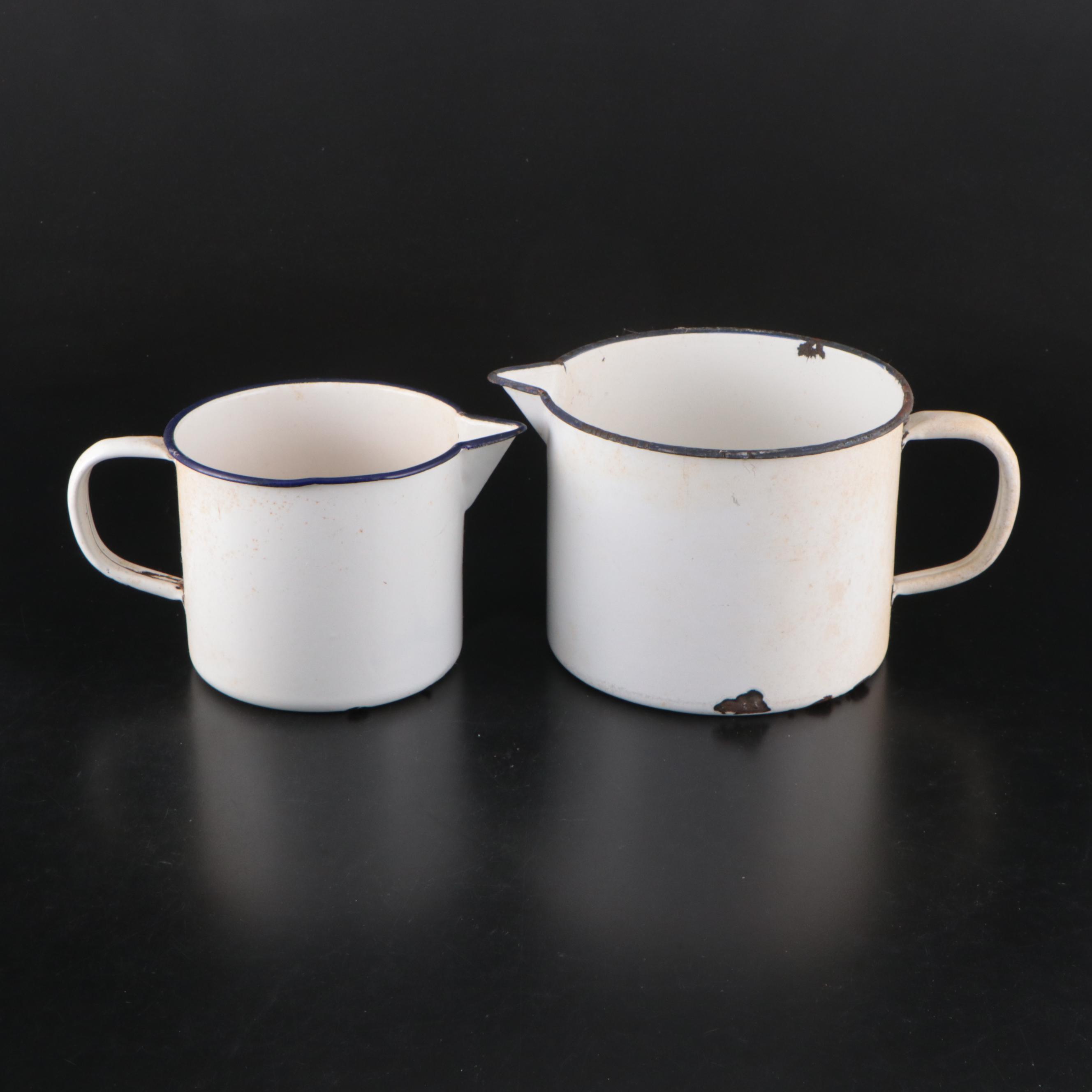 Westfälische and Other Art Deco Style Enameled Kitchenware, Early to Mid-20th C.