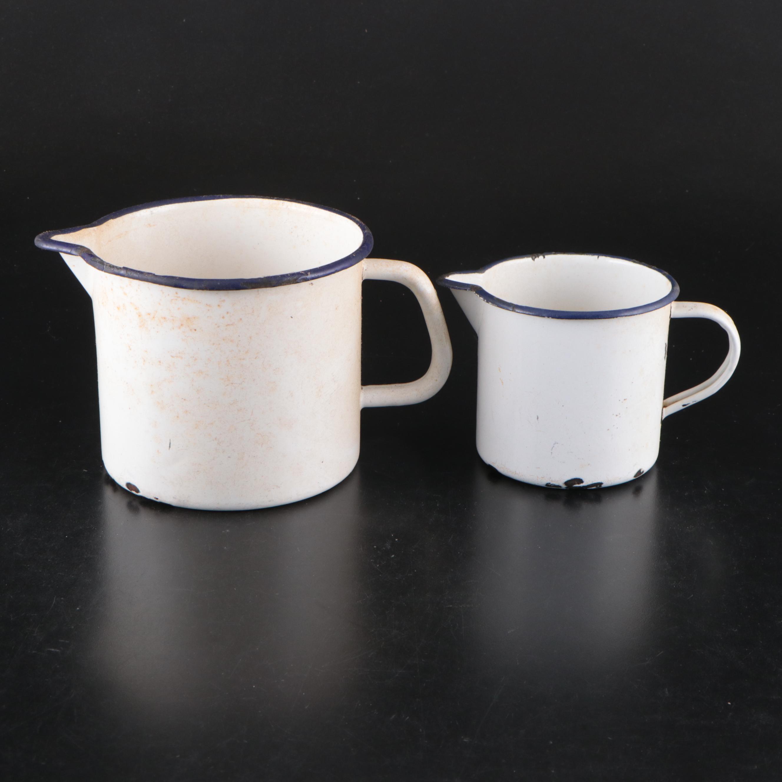 Westfälische and Other Art Deco Style Enameled Kitchenware, Early to Mid-20th C.