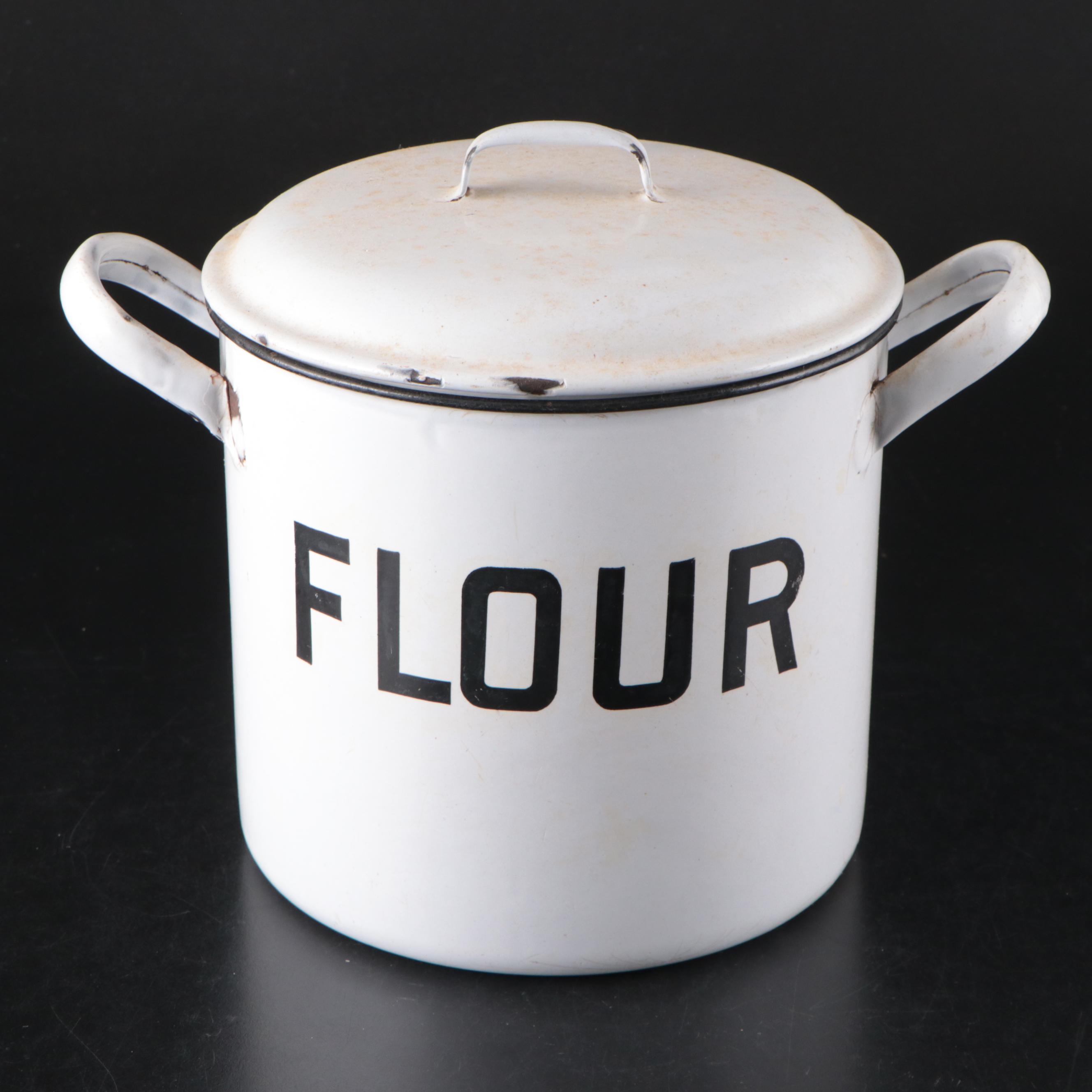 Westfälische and Other Art Deco Style Enameled Kitchenware, Early to Mid-20th C.