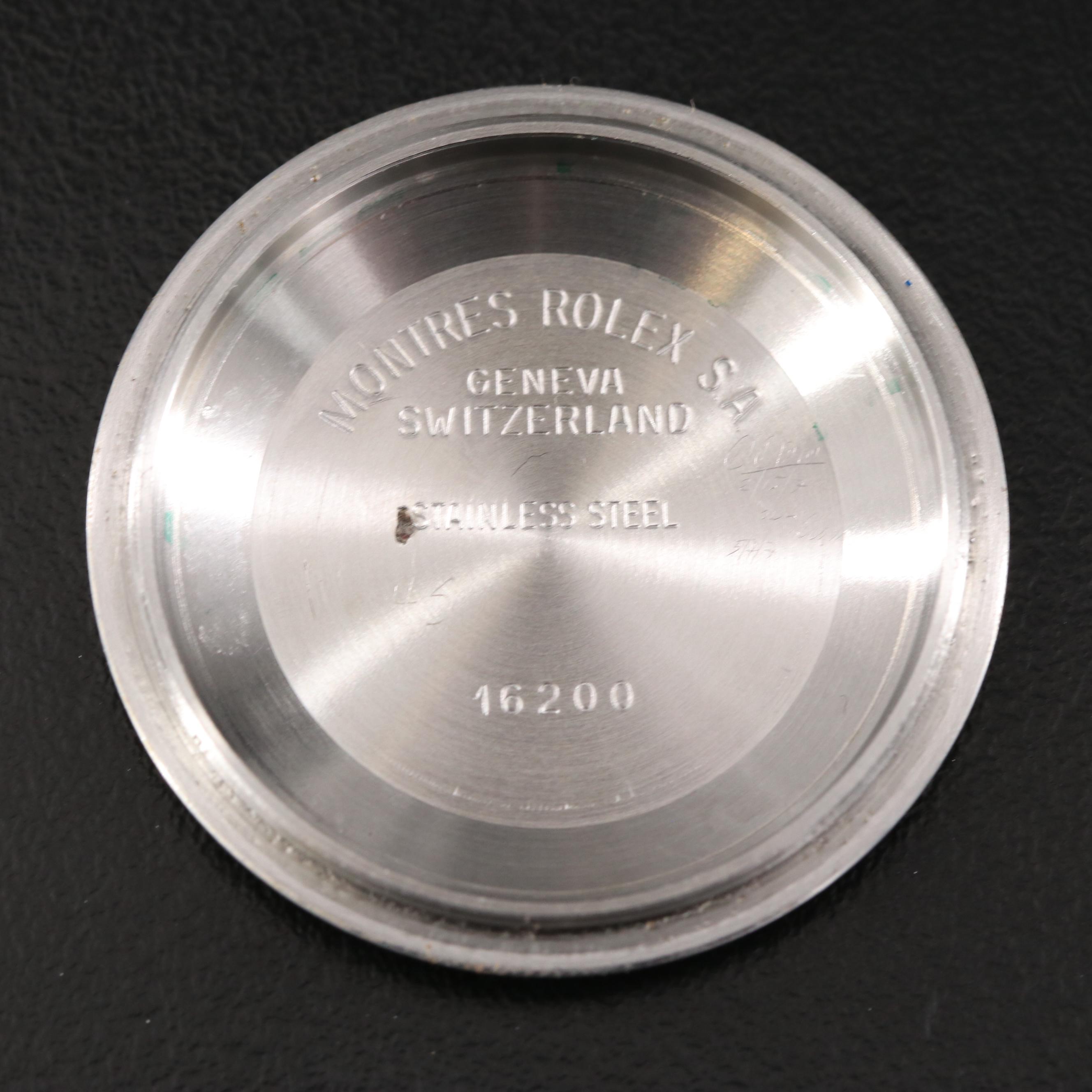 Rolex Datejust 16220 Custom 3.75 CTW Diamond Dial & Bezel Automatic Watch