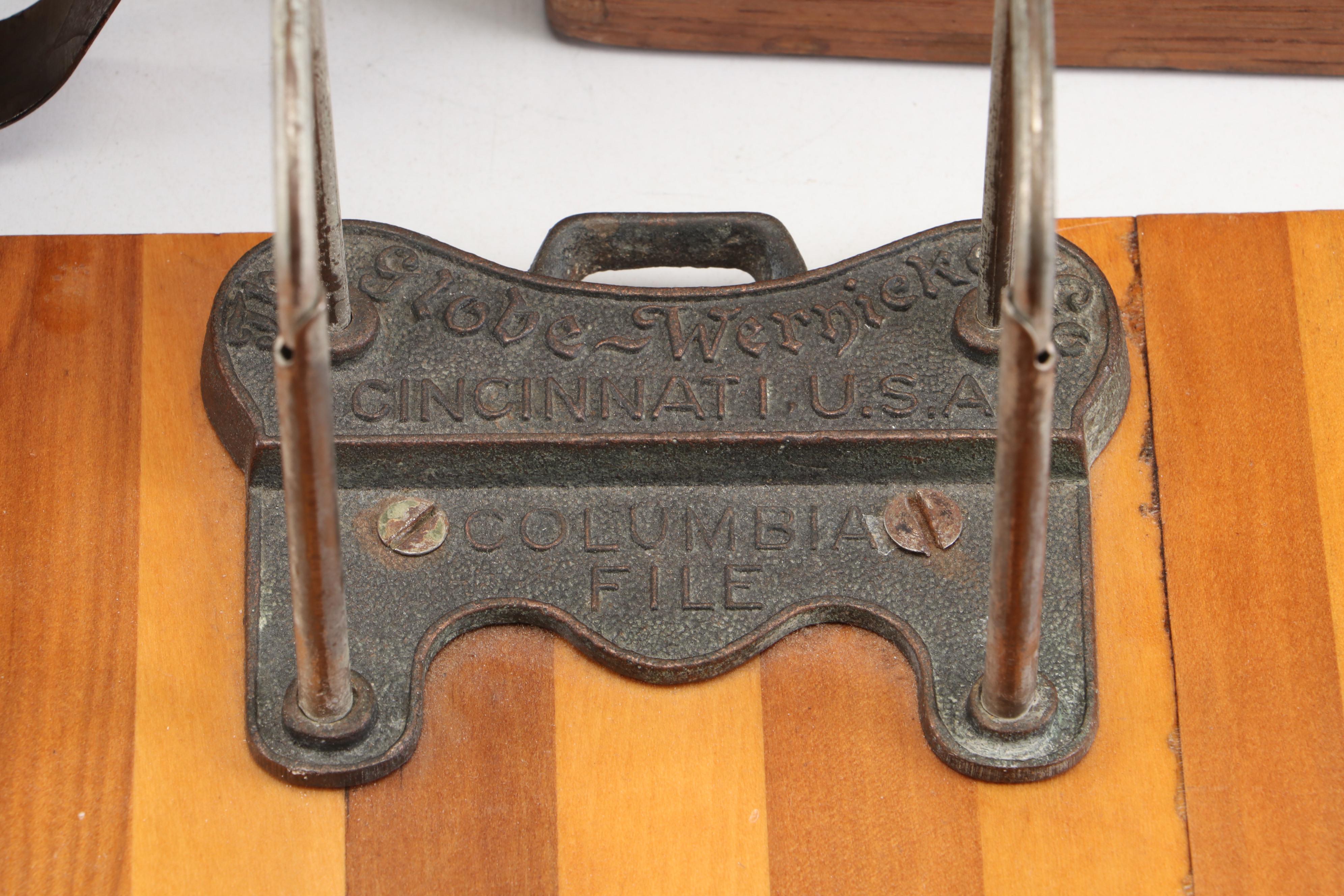 Globe-Werknick Wooden Clipboards with Desk Fan and Other Office Accessories