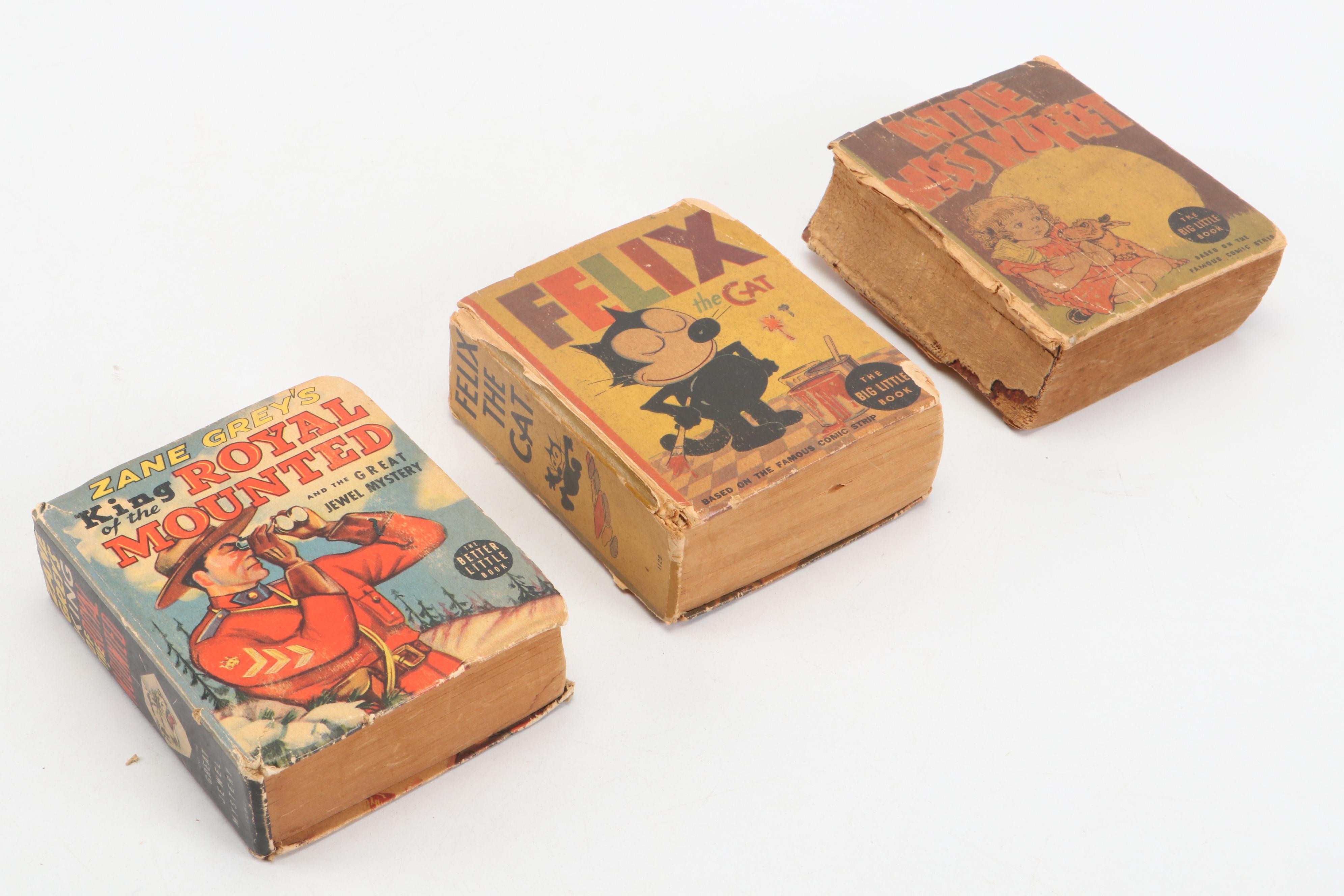 Donald Duck, Batman, Road Runner, and More Big Little Books, Mid-20th Century