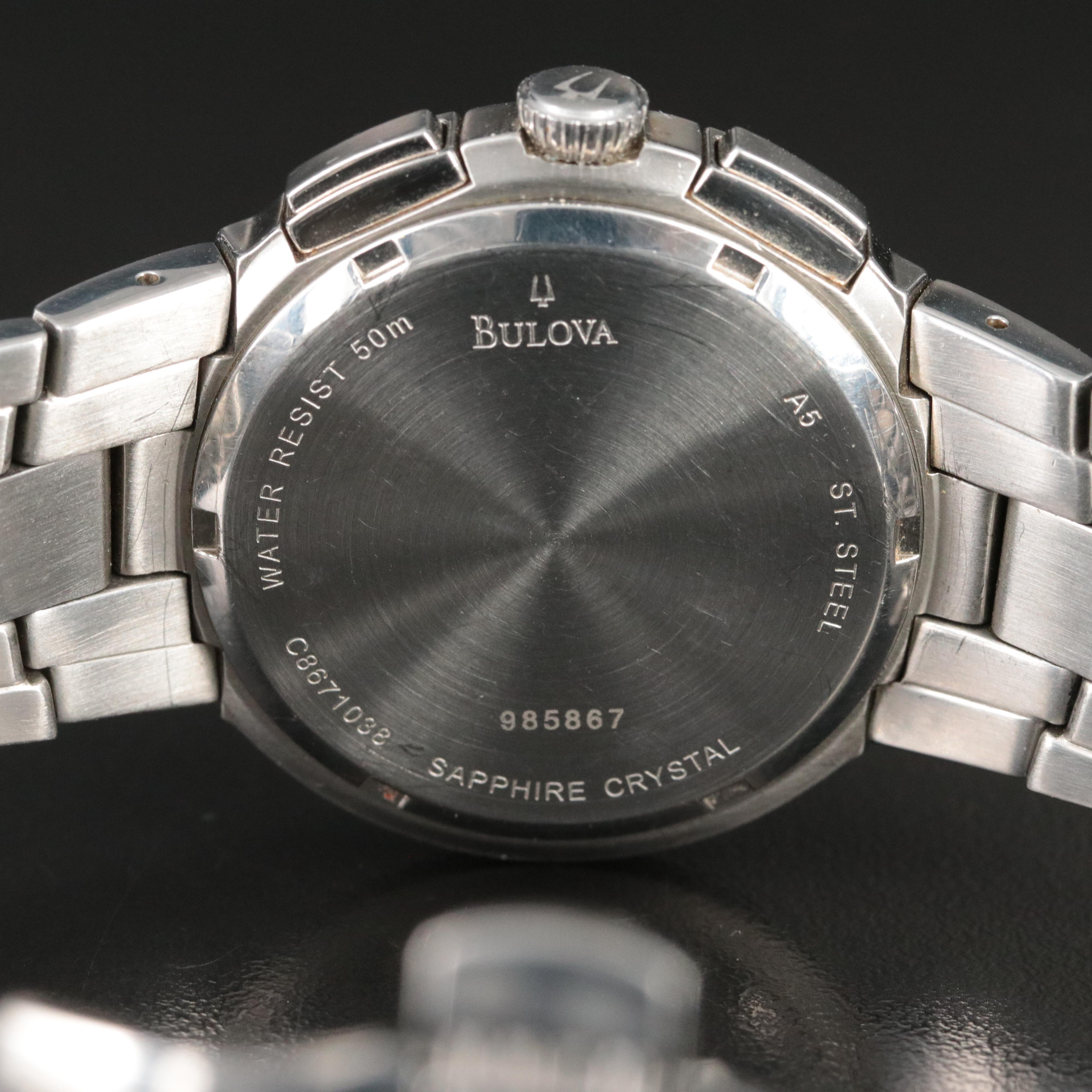 Bulova Accutron Diamond Chronograph Watch