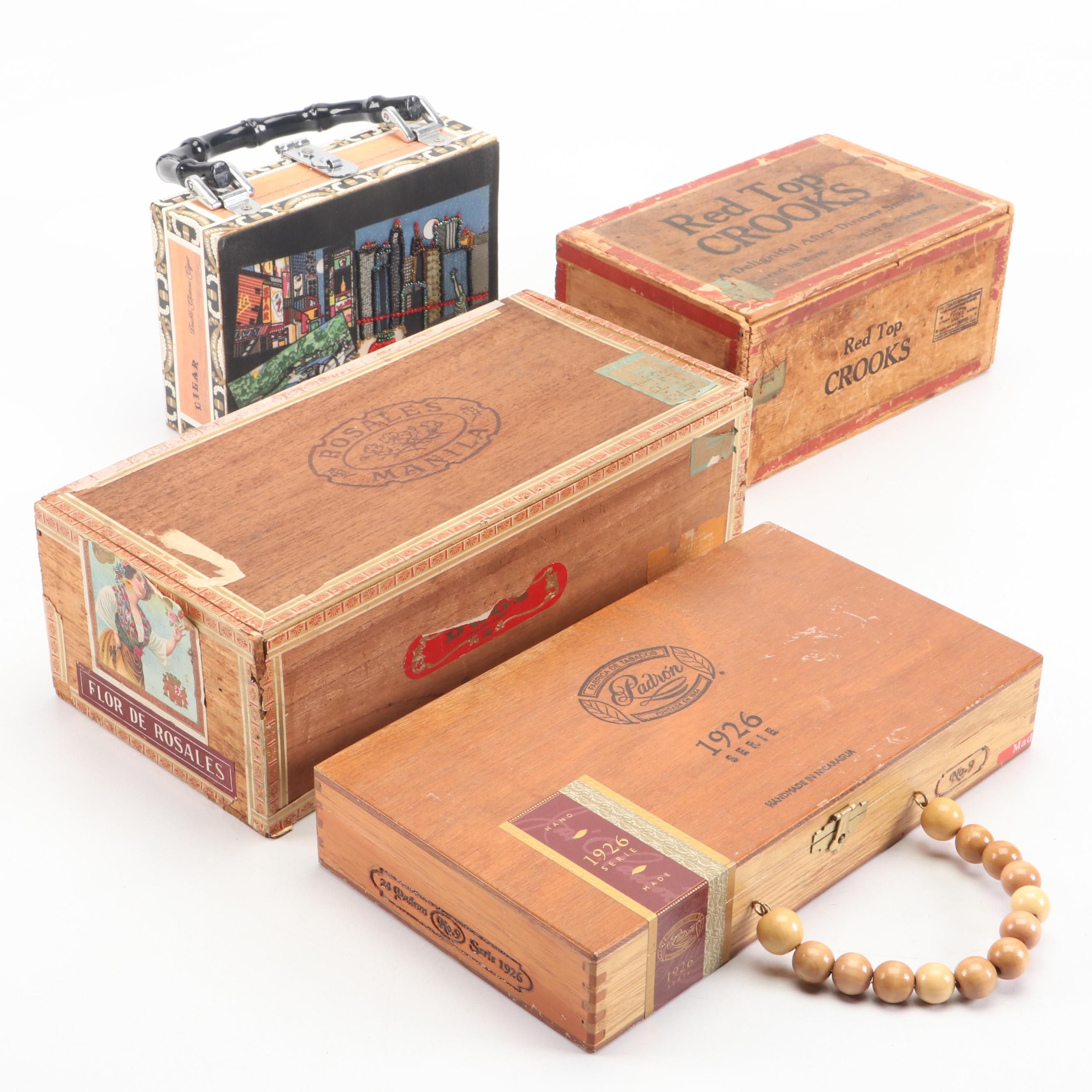 Cigar Box Novelty Hand Purses and More Boxes