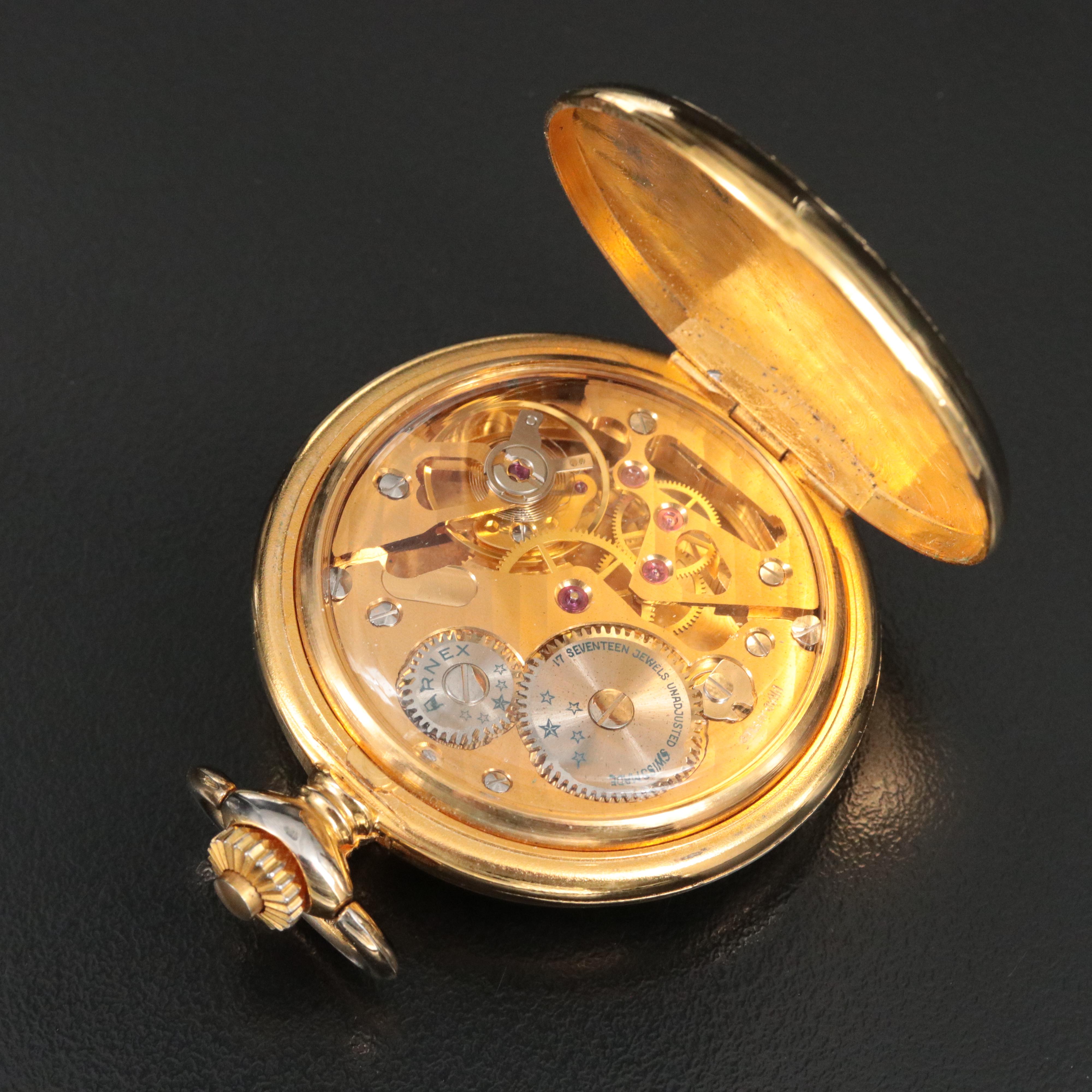 Skeletonized Mechanical Swiss Pocket Watch