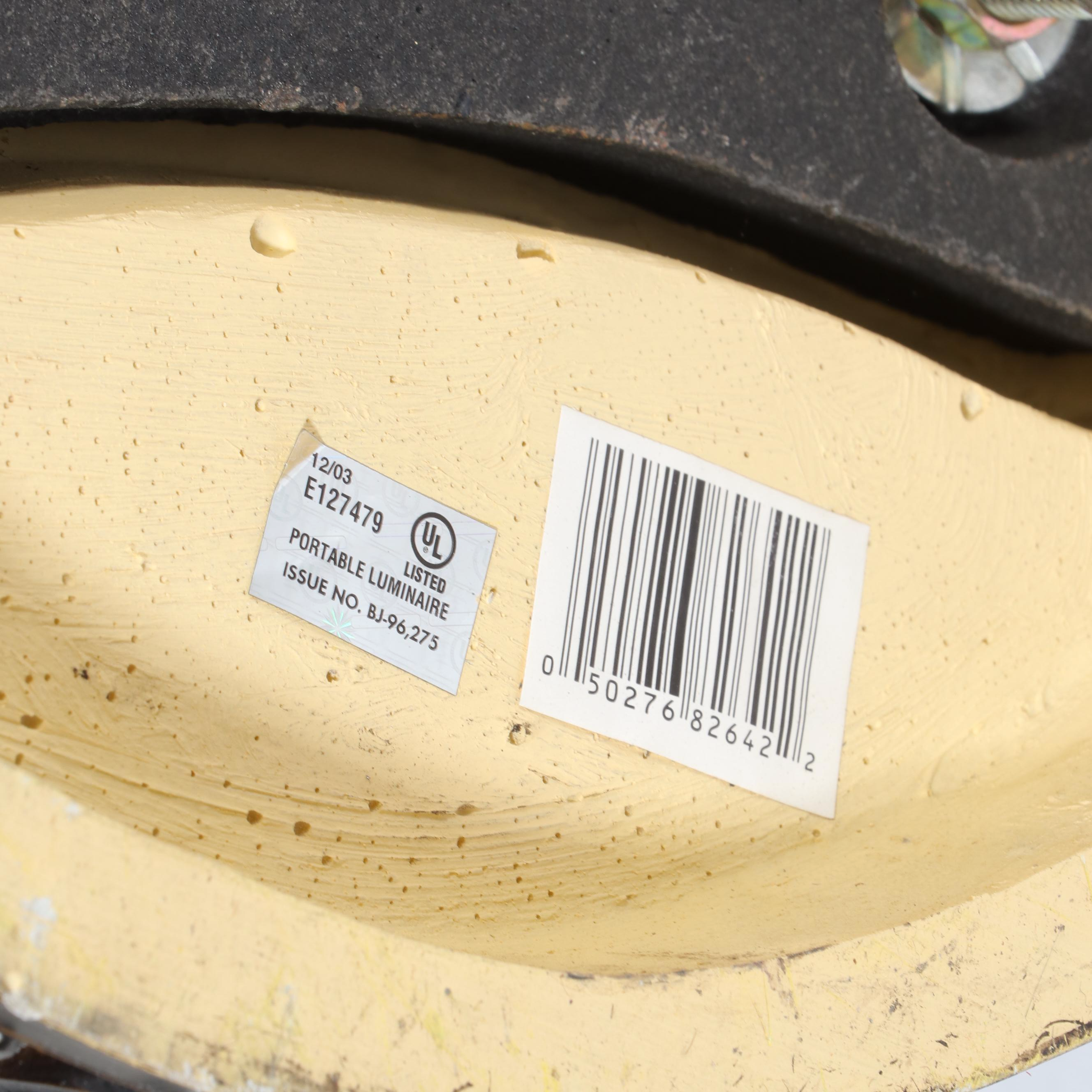 Cheyenne Industries Torchère Floor Lamps Pair with Amber Shades, c. 2003