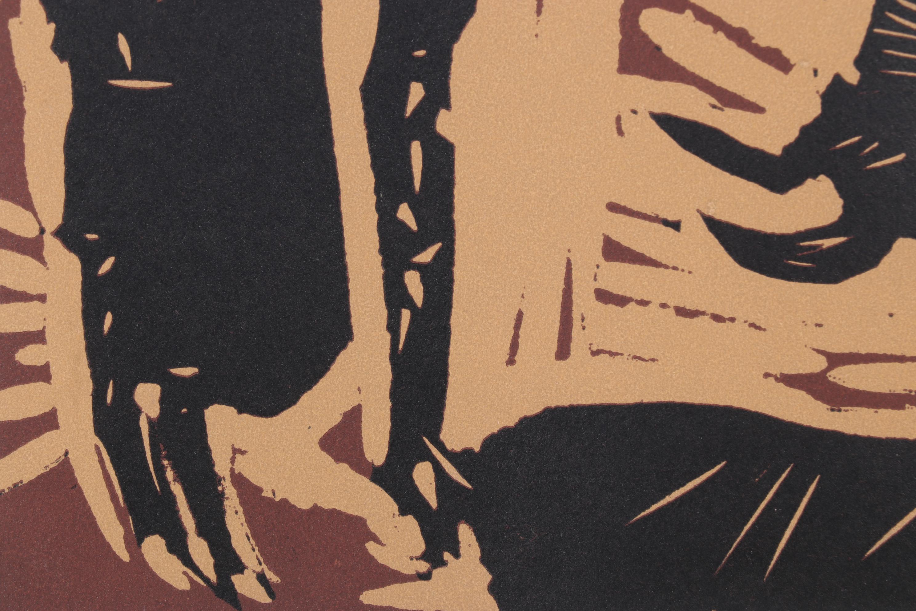 Pablo Picasso Linoleum Cut "The Banderillas," 1962