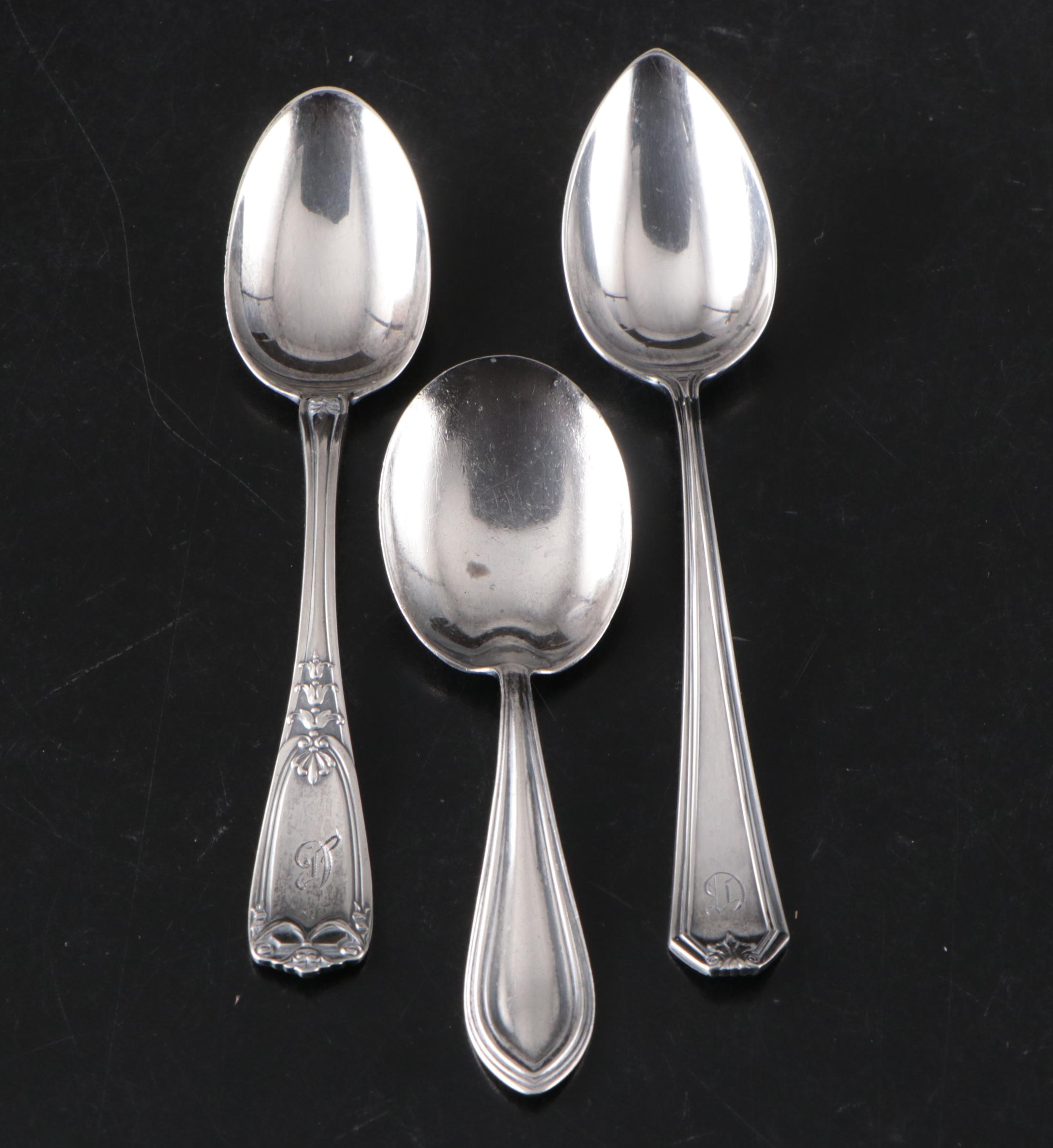 Gorham, Reed & Barton, Wallace Sterling Silver Spoons and Others