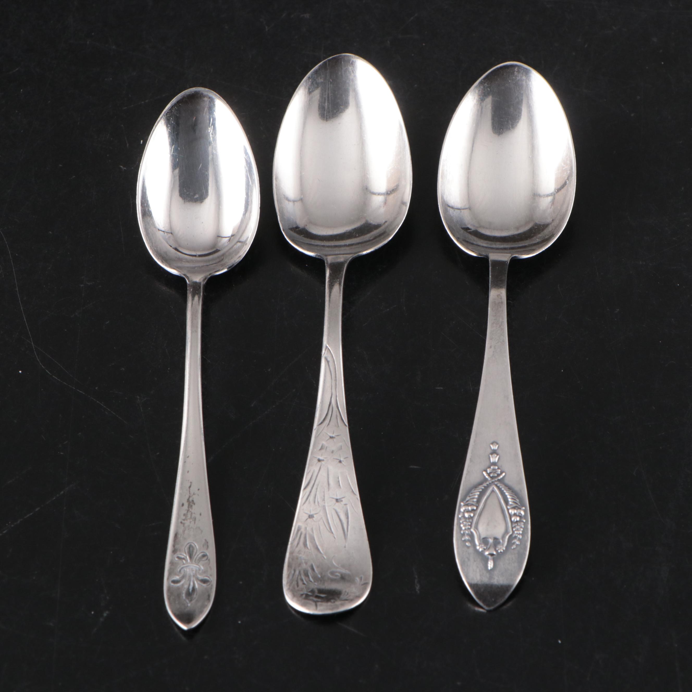 Gorham, Reed & Barton, Wallace Sterling Silver Spoons and Others