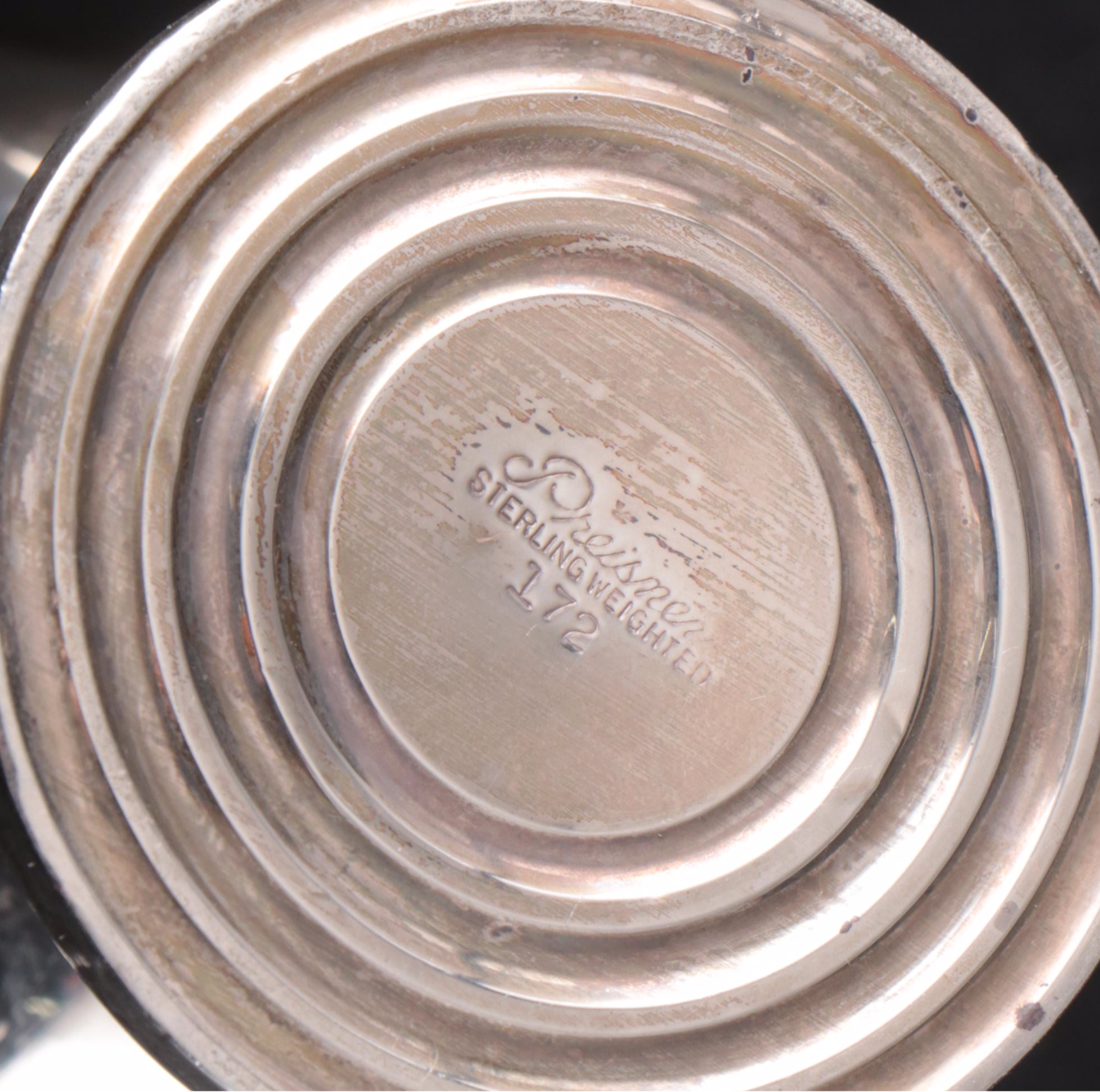 Preisner Sterling Silver Creamer and Sugar with Other Sterling Home Accessories