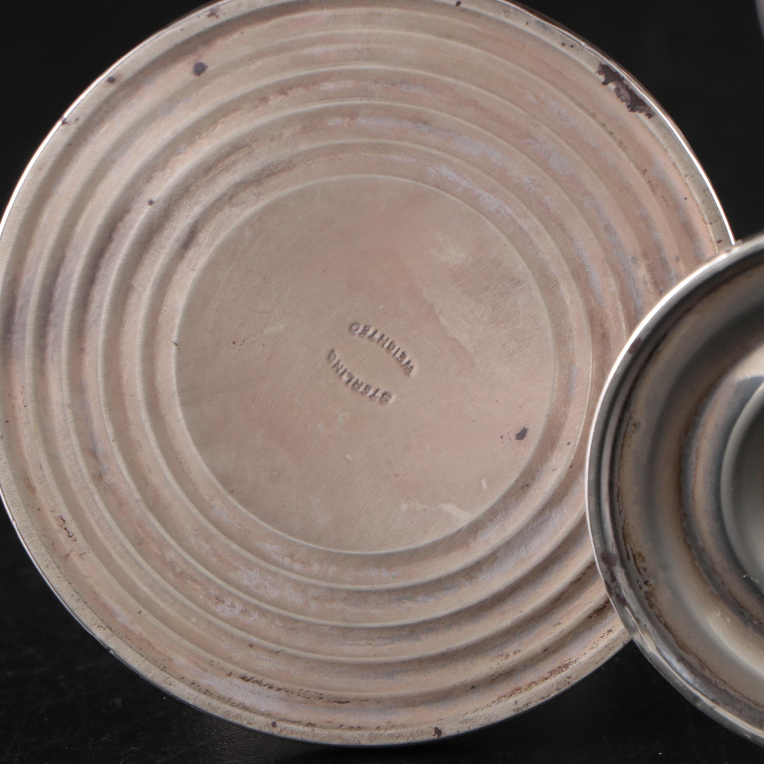 Preisner Sterling Silver Creamer and Sugar with Other Sterling Home Accessories