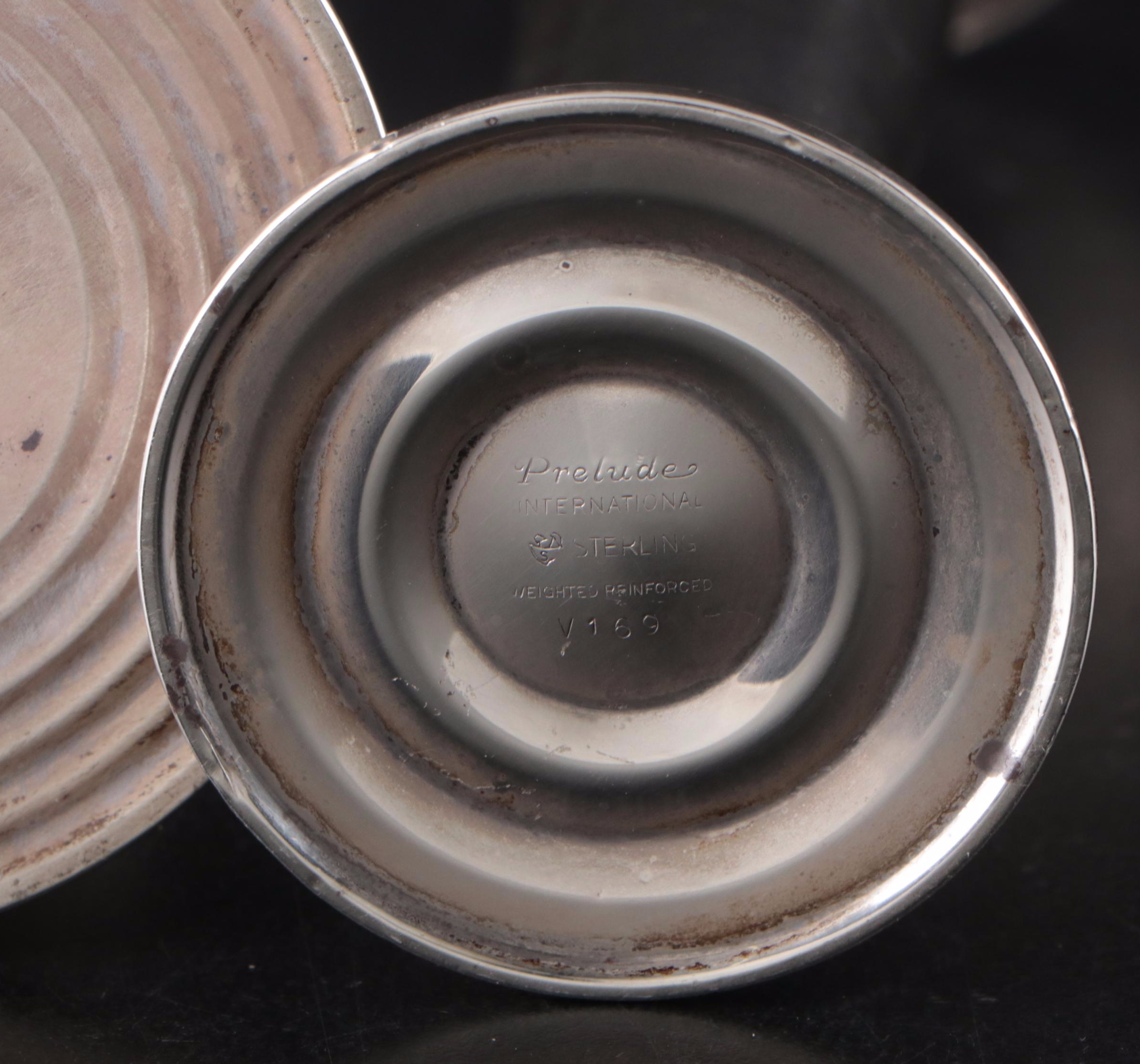 Preisner Sterling Silver Creamer and Sugar with Other Sterling Home Accessories