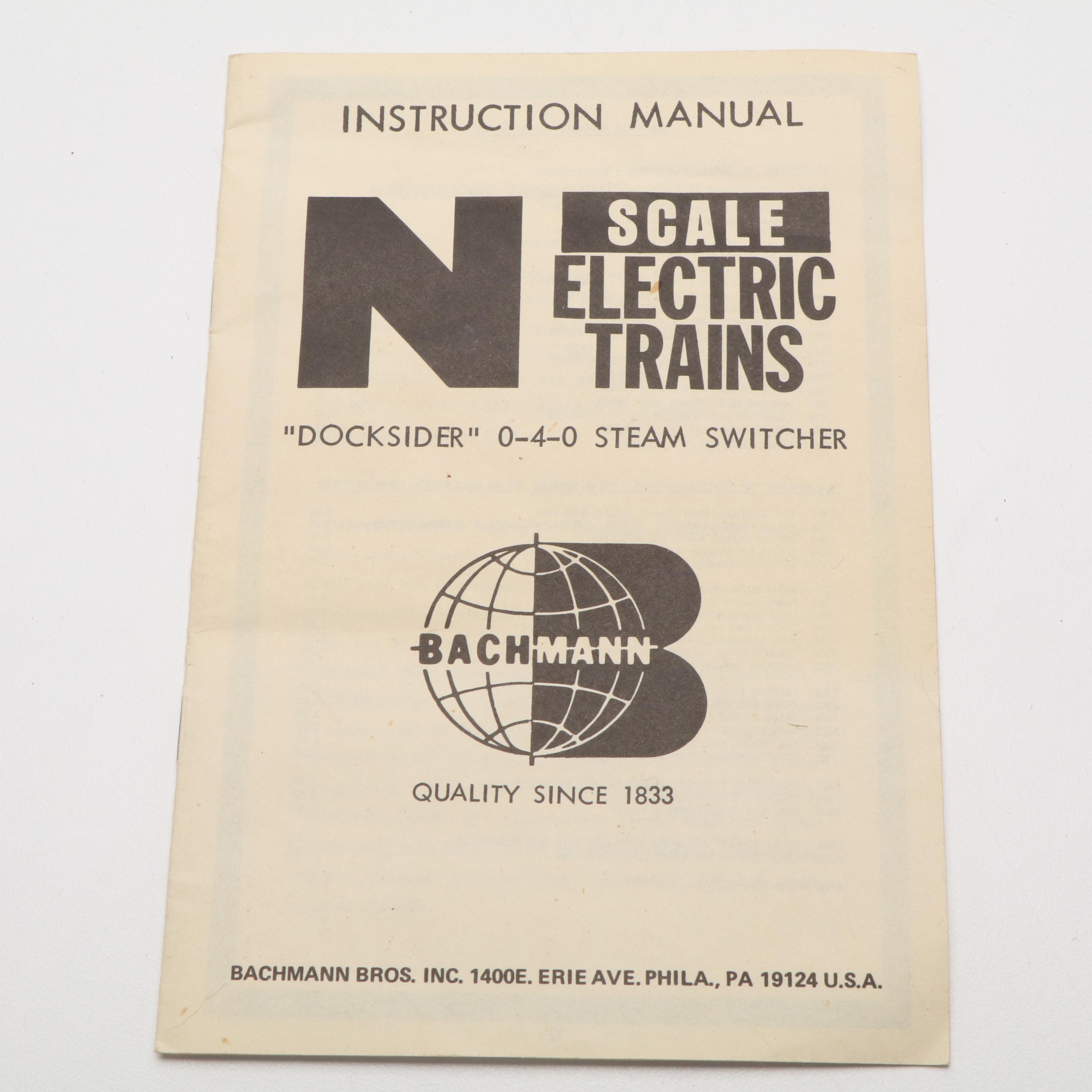 Bachmann N Scale Electric Train Set with Transformer and Tracks