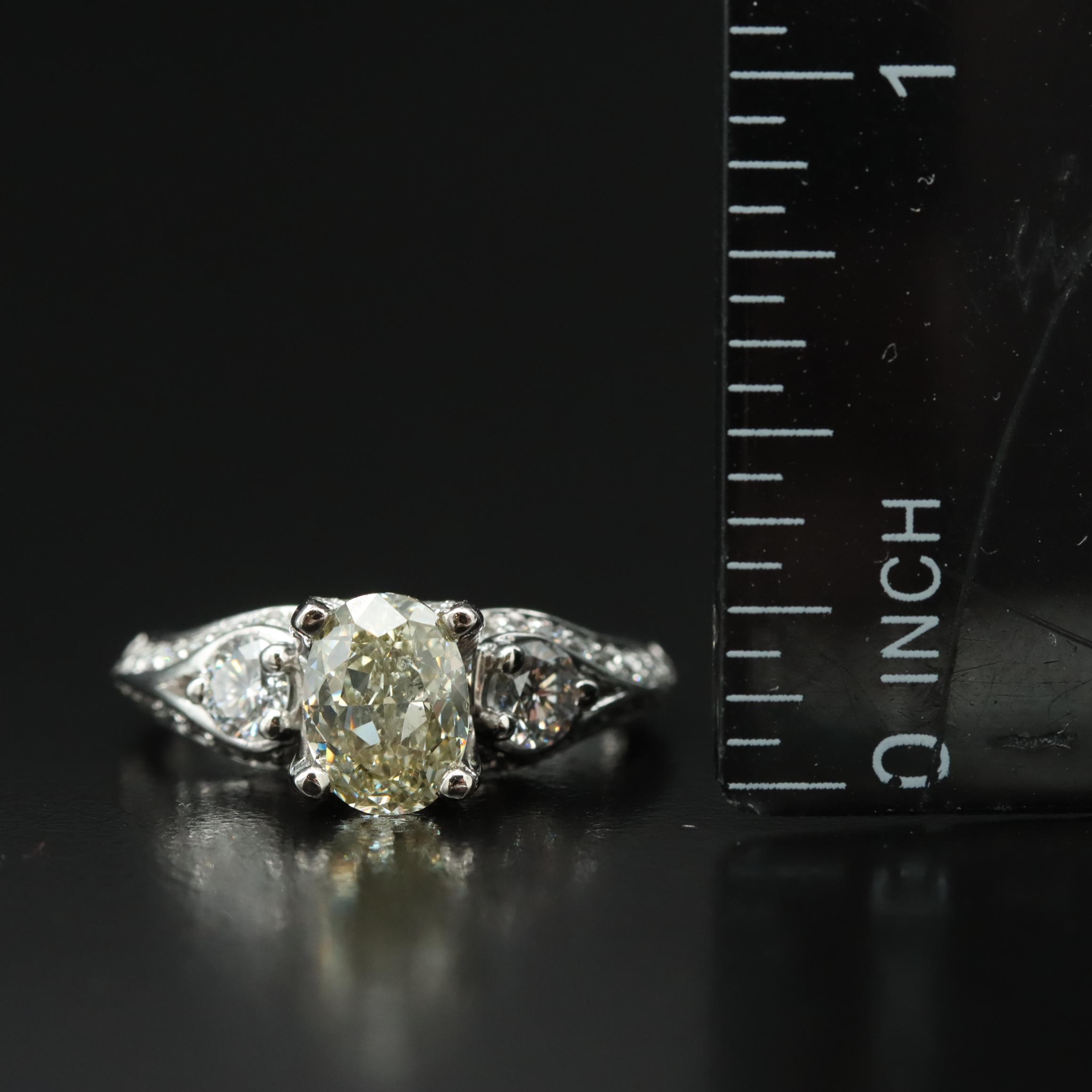 Verragio Platinum 2.38 CTW Diamond Ring with Online GIA Report