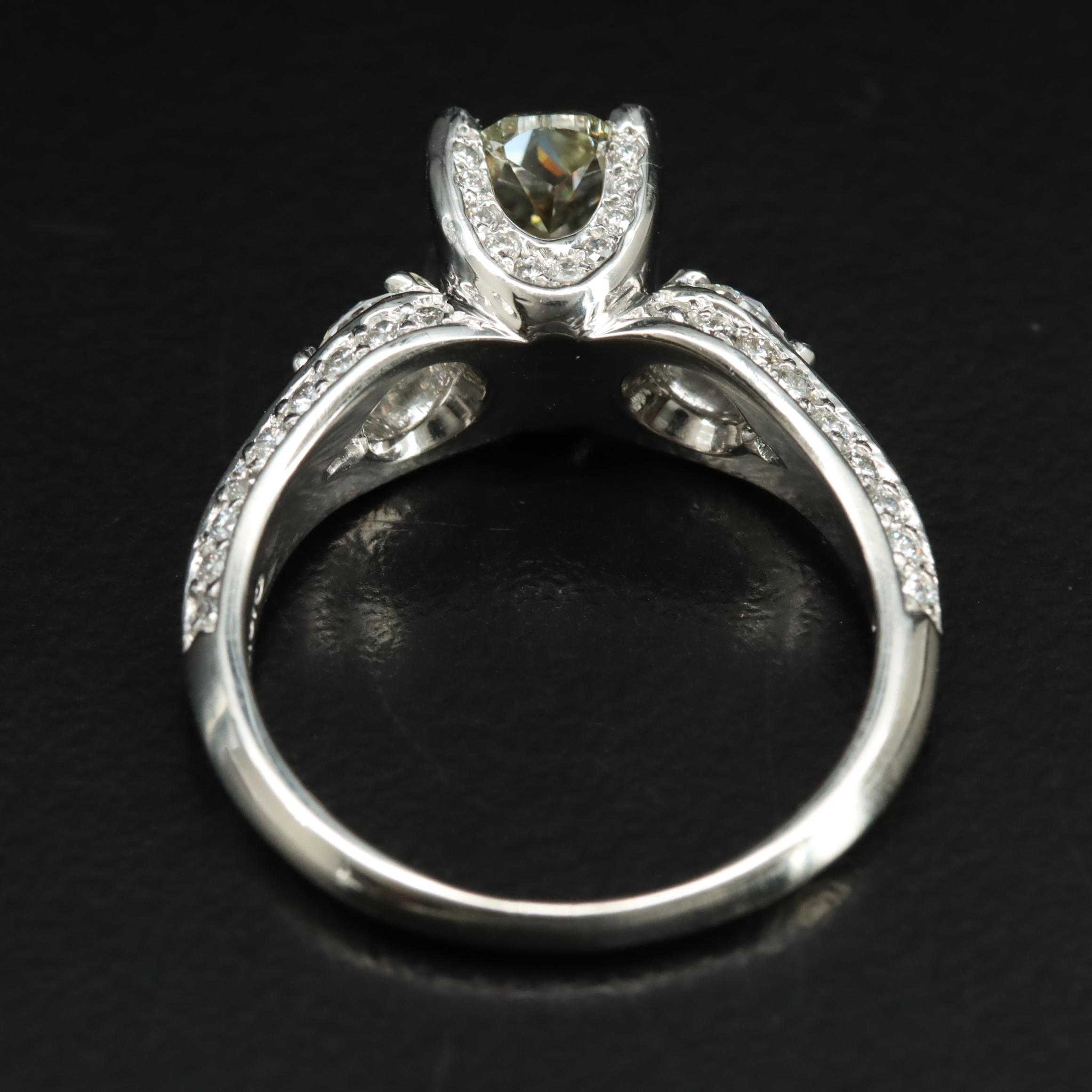 Verragio Platinum 2.38 CTW Diamond Ring with Online GIA Report