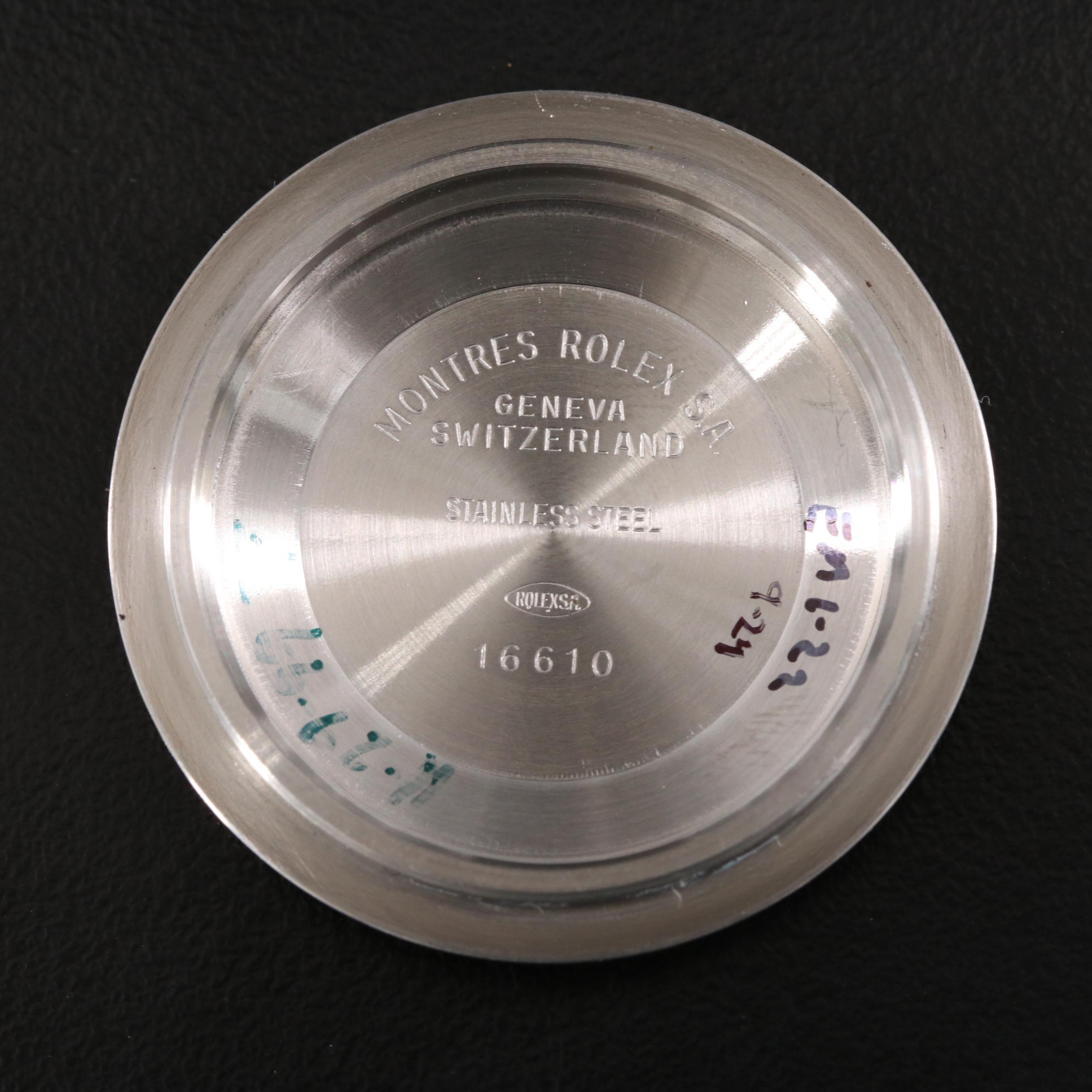 1999 Rolex Submariner 16610 Steel Watch