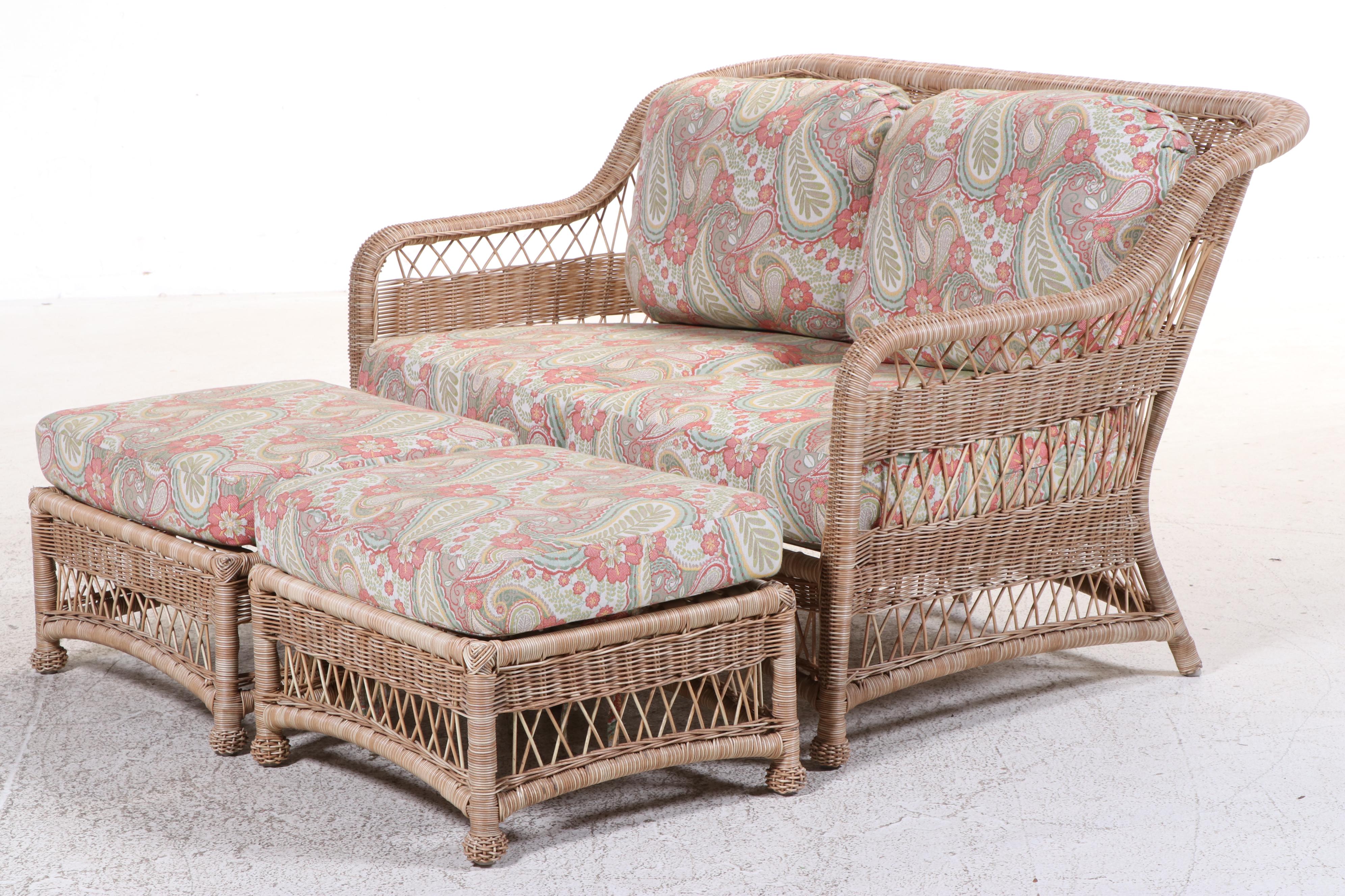 Seven-Piece Resin Wicker Patio Lounge Set