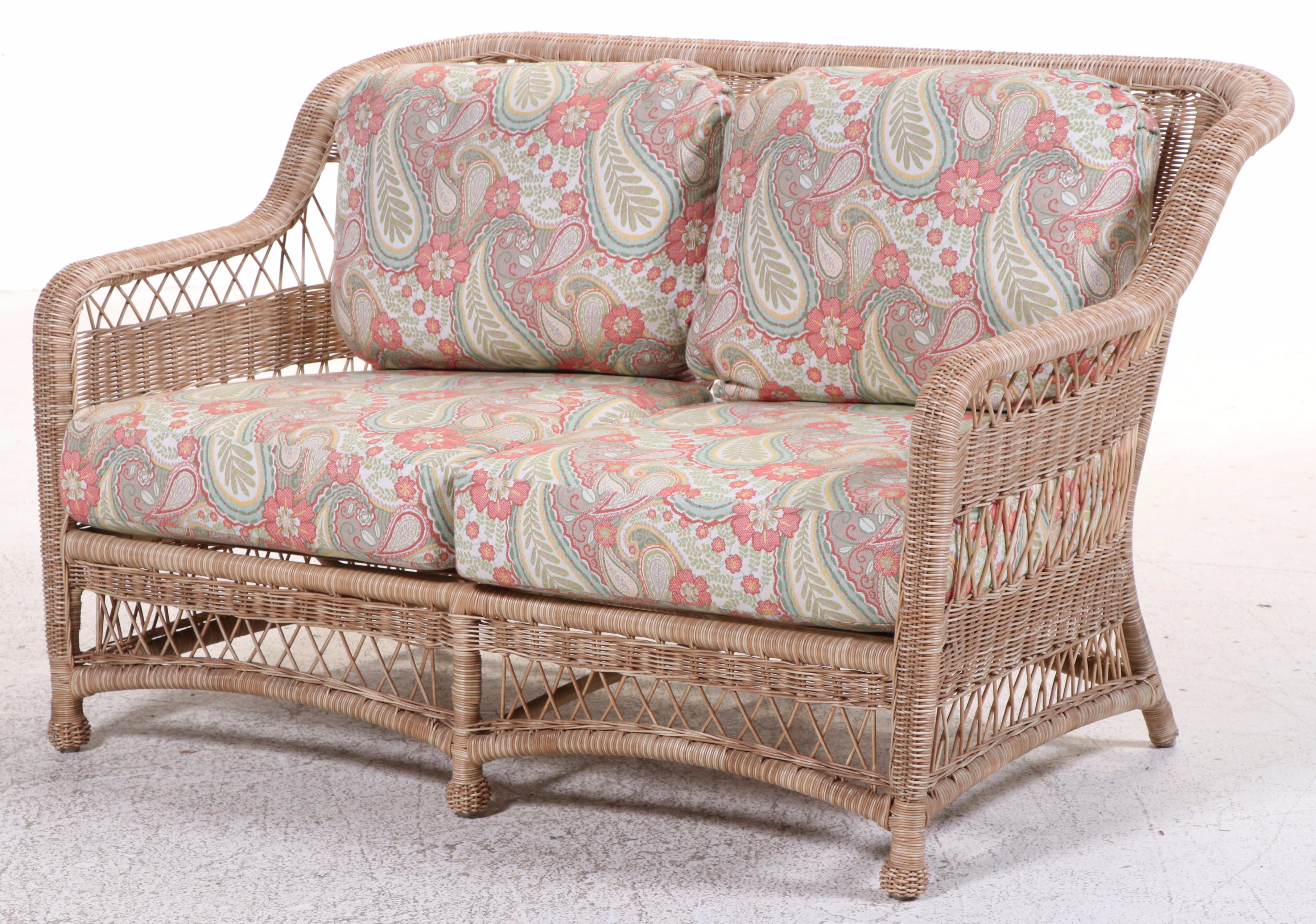 Seven-Piece Resin Wicker Patio Lounge Set