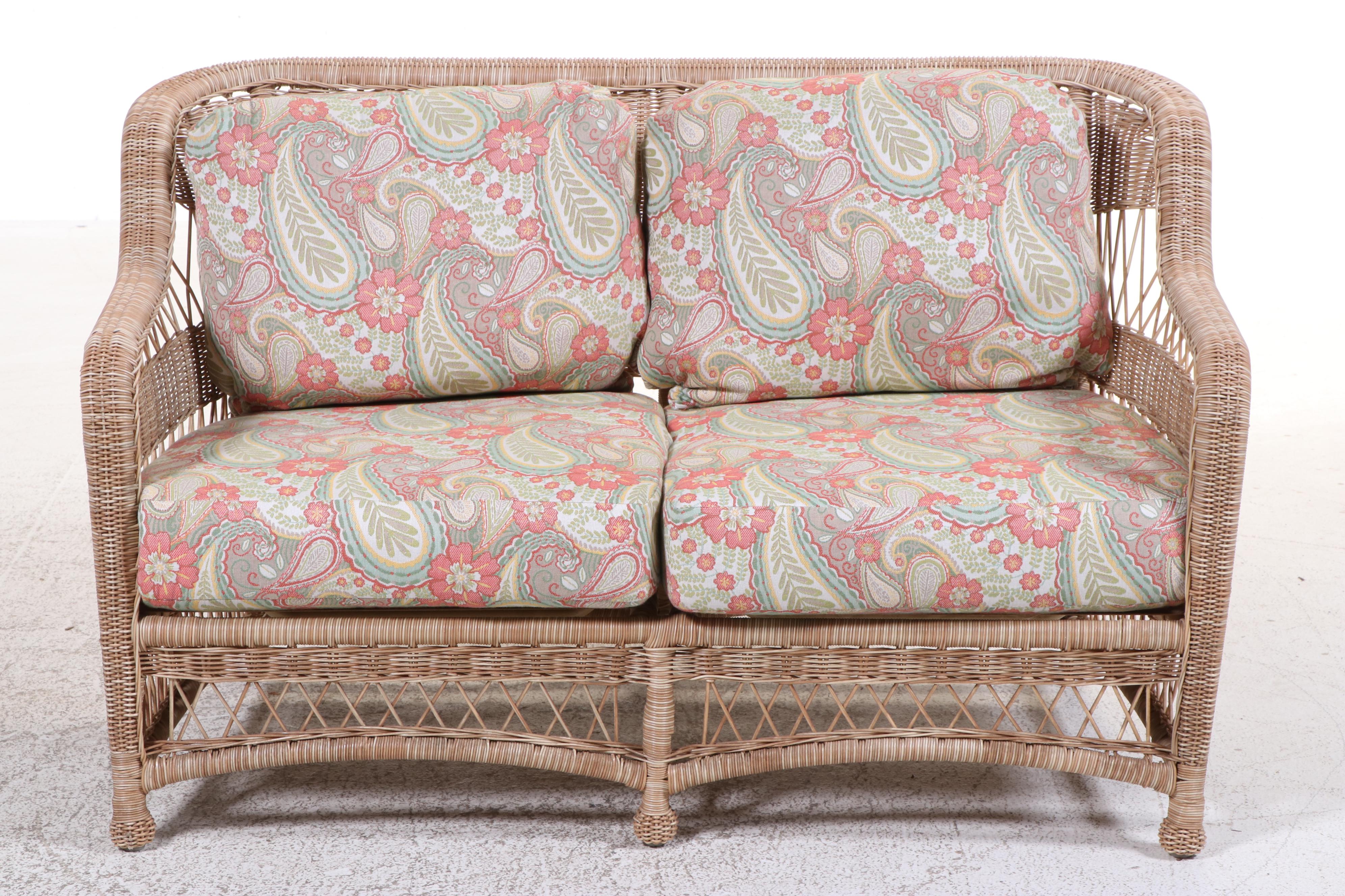 Seven-Piece Resin Wicker Patio Lounge Set