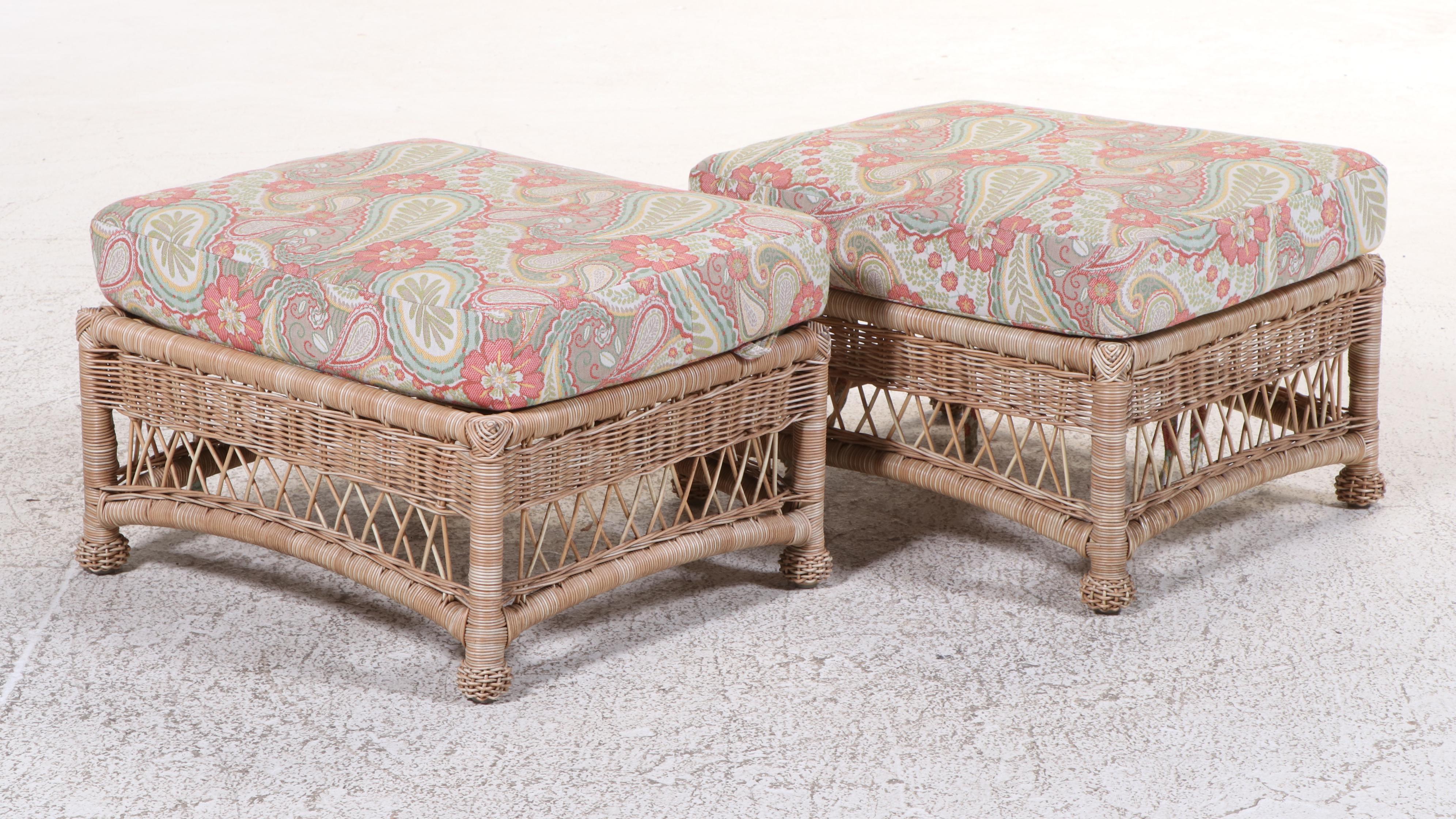 Seven-Piece Resin Wicker Patio Lounge Set