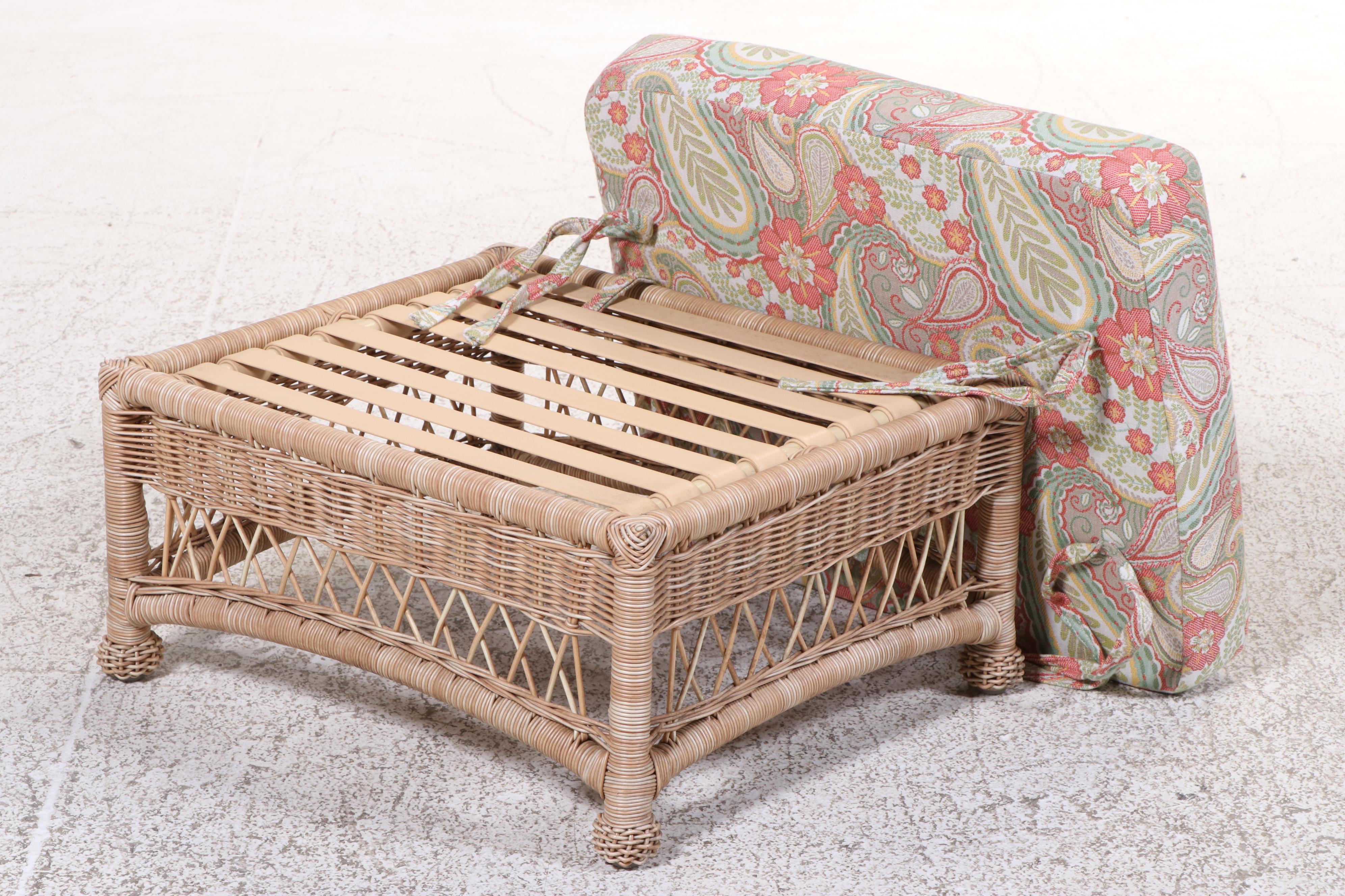Seven-Piece Resin Wicker Patio Lounge Set