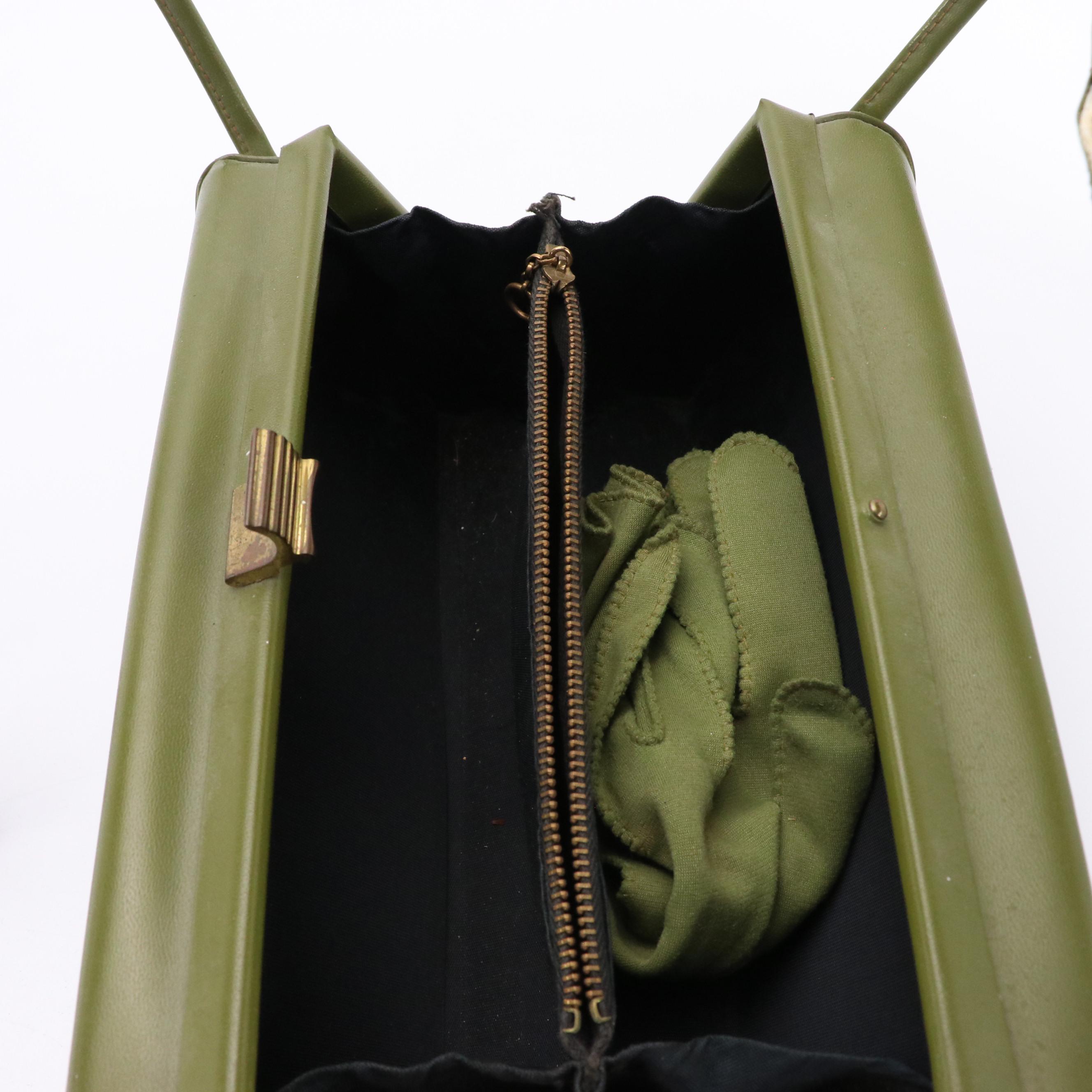 Eel Skin Shoulder Bag, Faux Leather Box Bag and Pouch, Textile Clutch