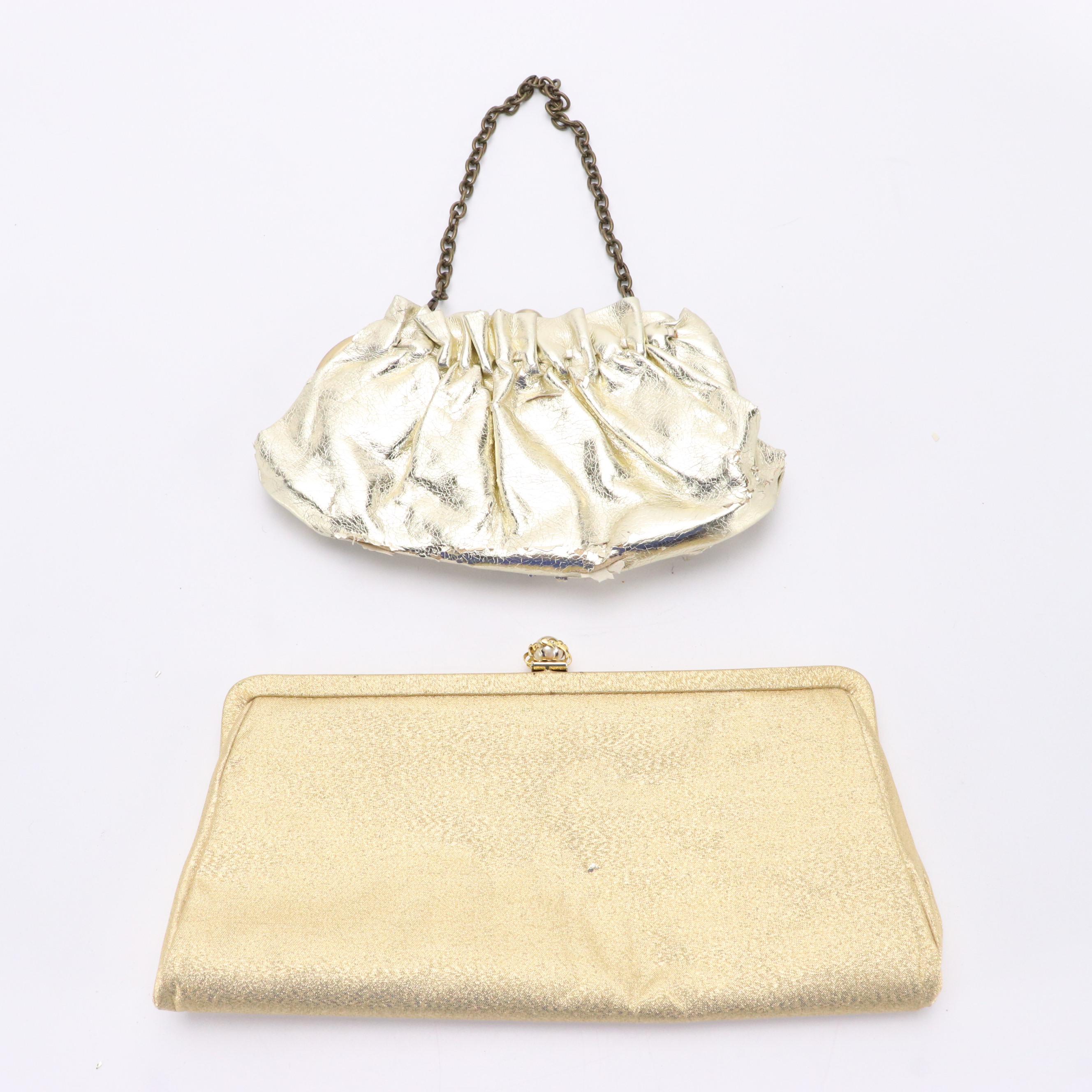 Eel Skin Shoulder Bag, Faux Leather Box Bag and Pouch, Textile Clutch