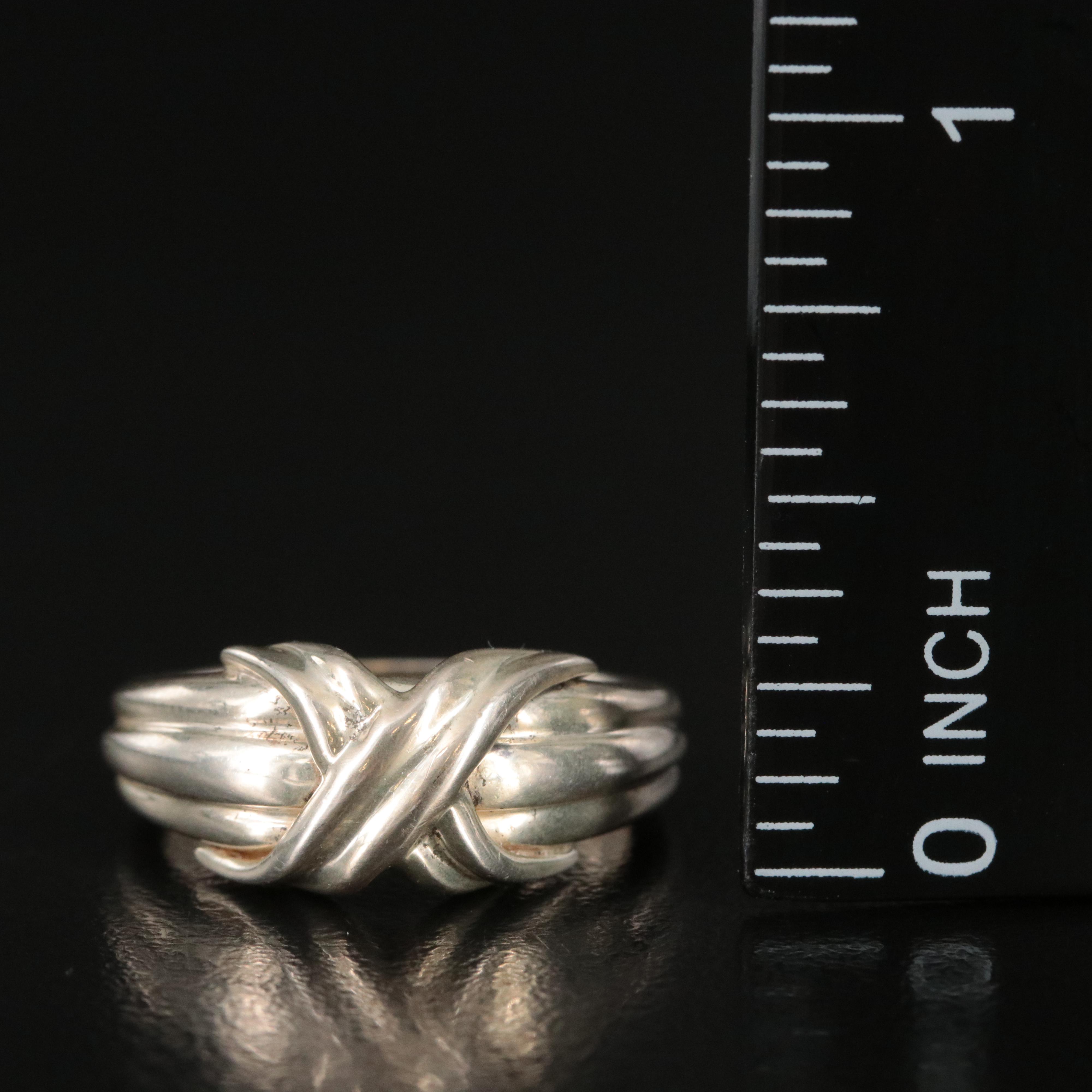 Tiffany & Co. Signature X Sterling Ring