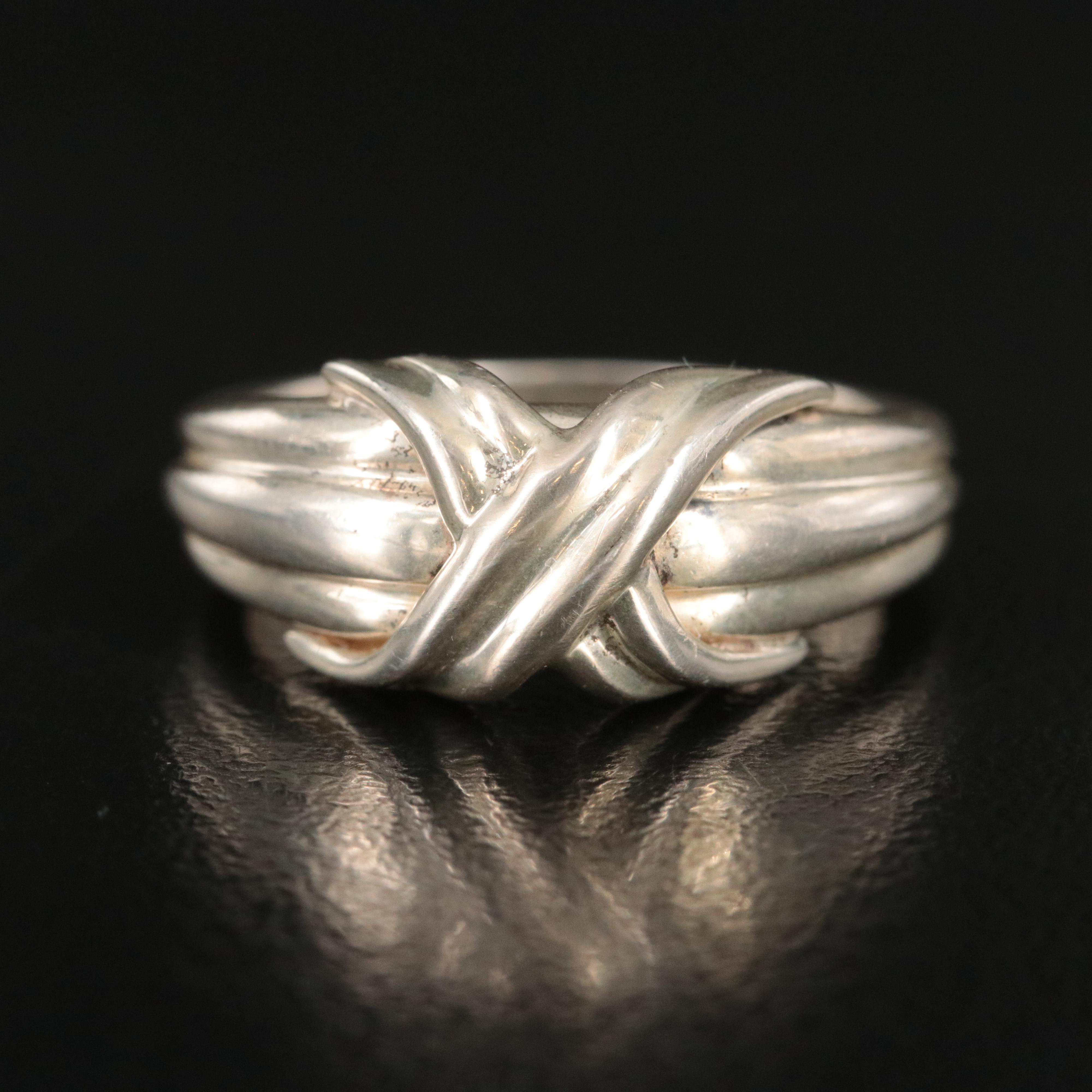 Tiffany & Co. Signature X Sterling Ring