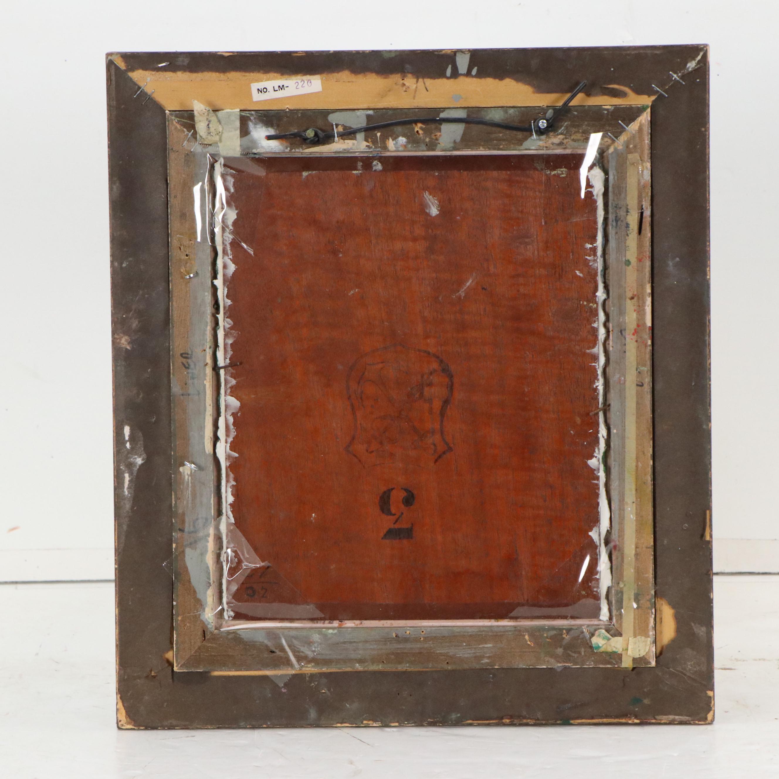 Bucolic River Landscape Oil Painting Featuring Cottage