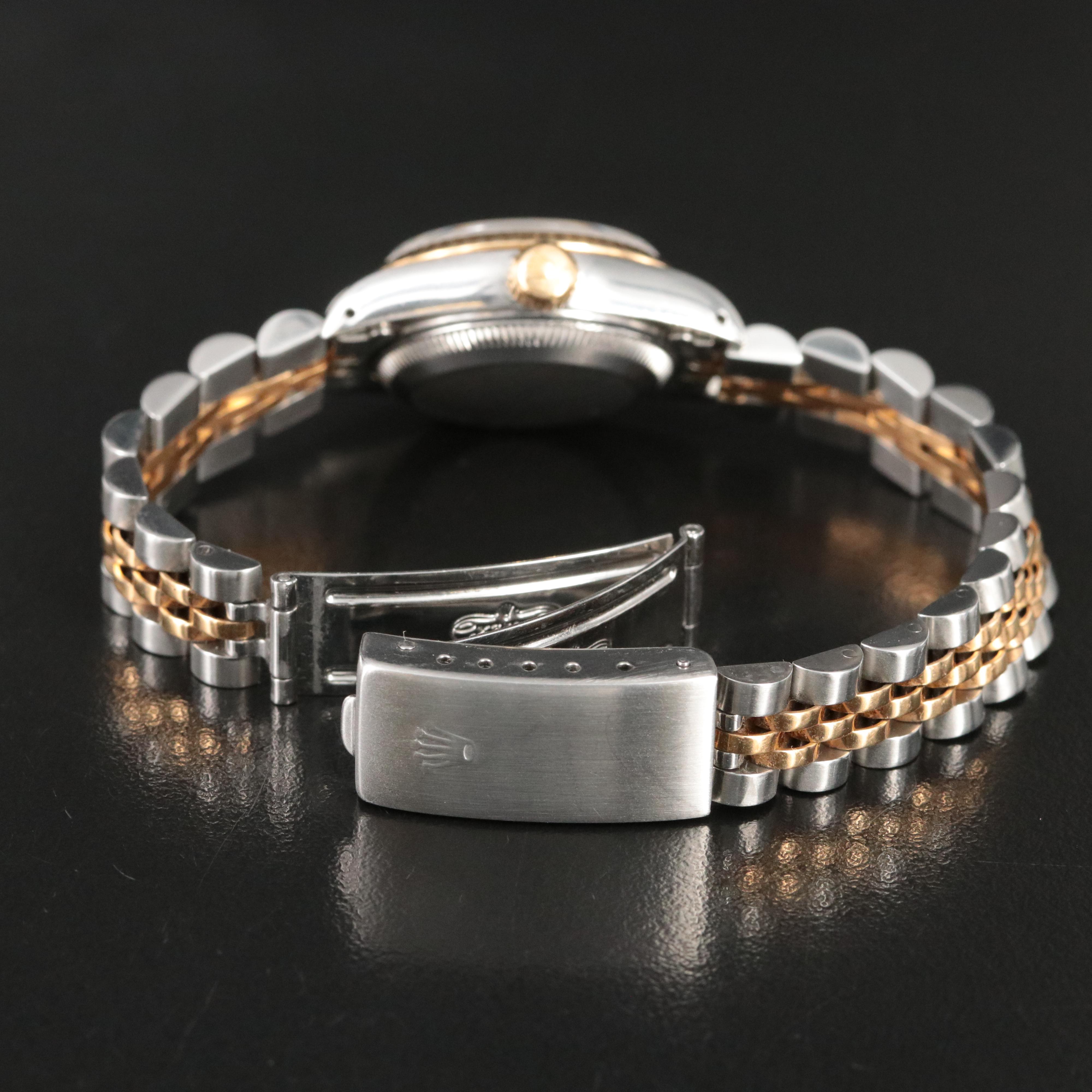 1991 Rolex Black Dial Oyster Perpetual Datejust Watch