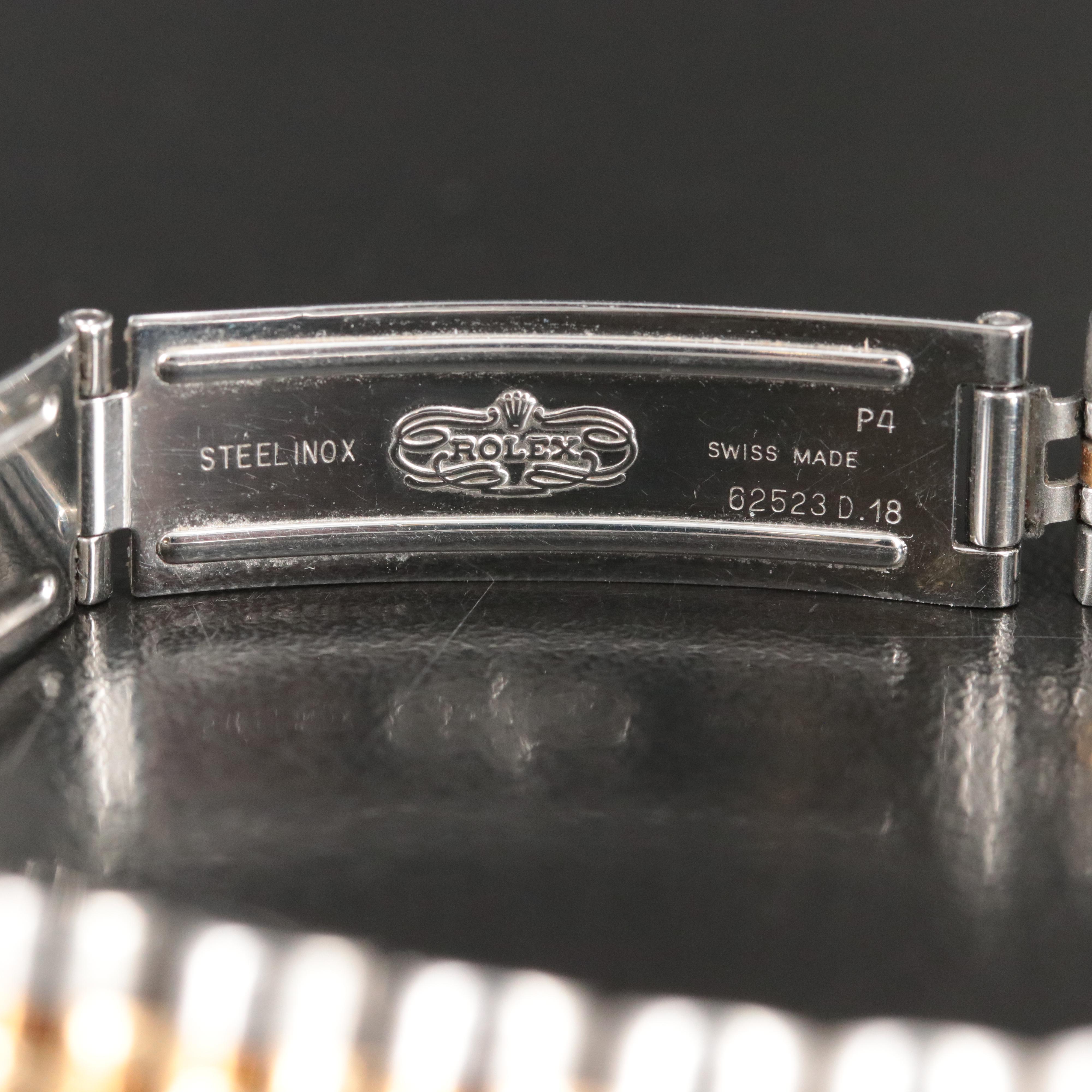 1991 Rolex Black Dial Oyster Perpetual Datejust Watch