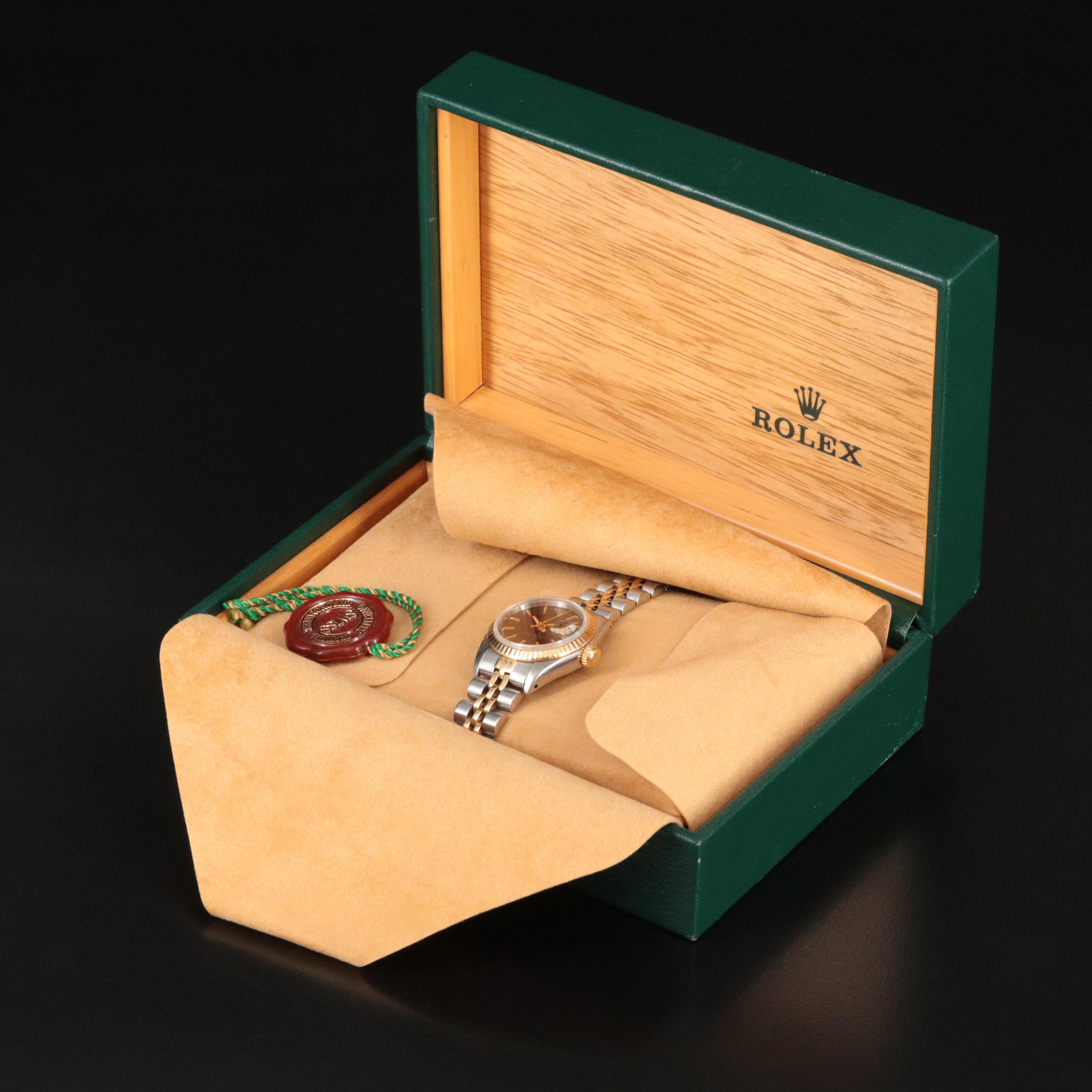 1991 Rolex Black Dial Oyster Perpetual Datejust Watch