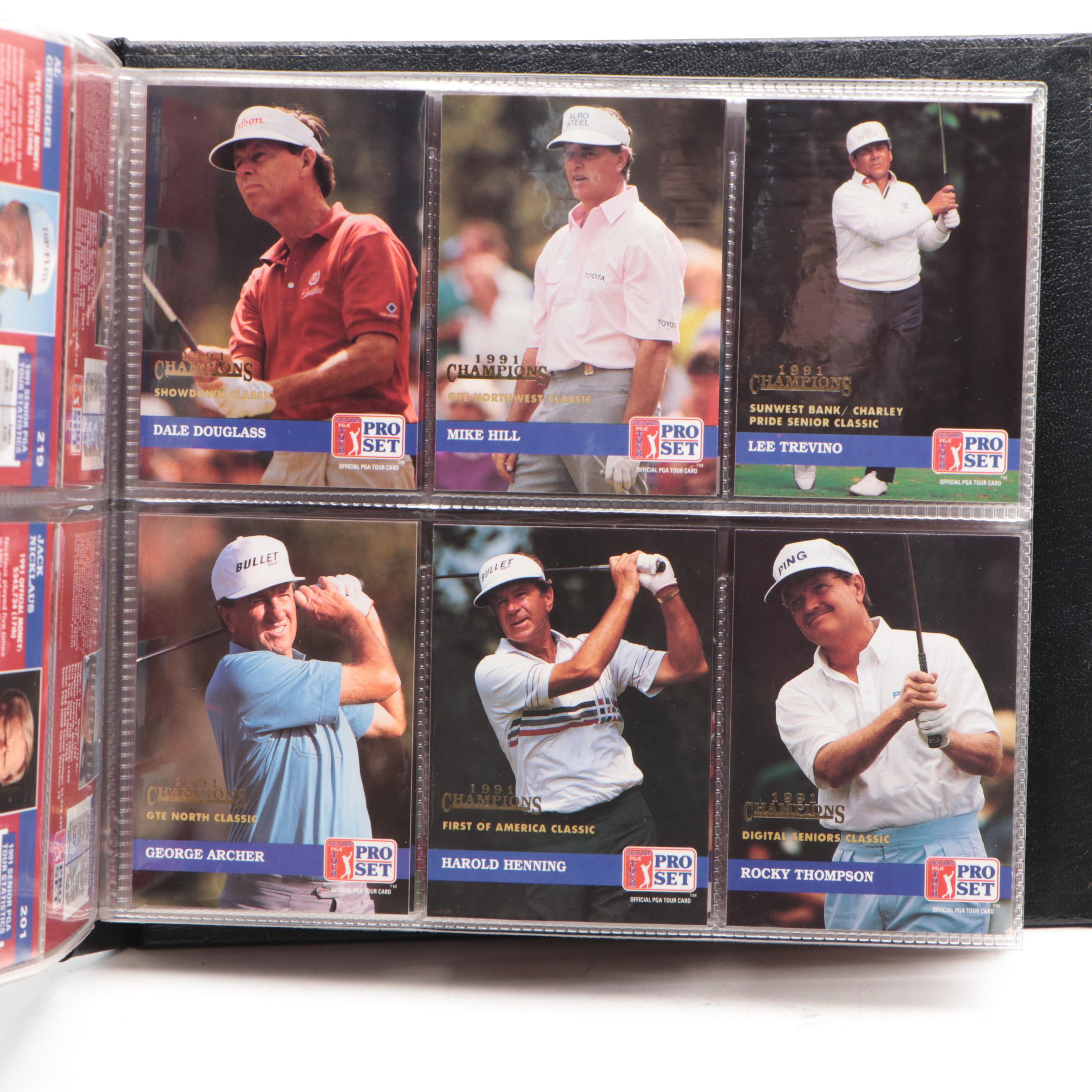 1991 PGA Tour Pro Set Senior Players Championship Cards and Wall Hanging