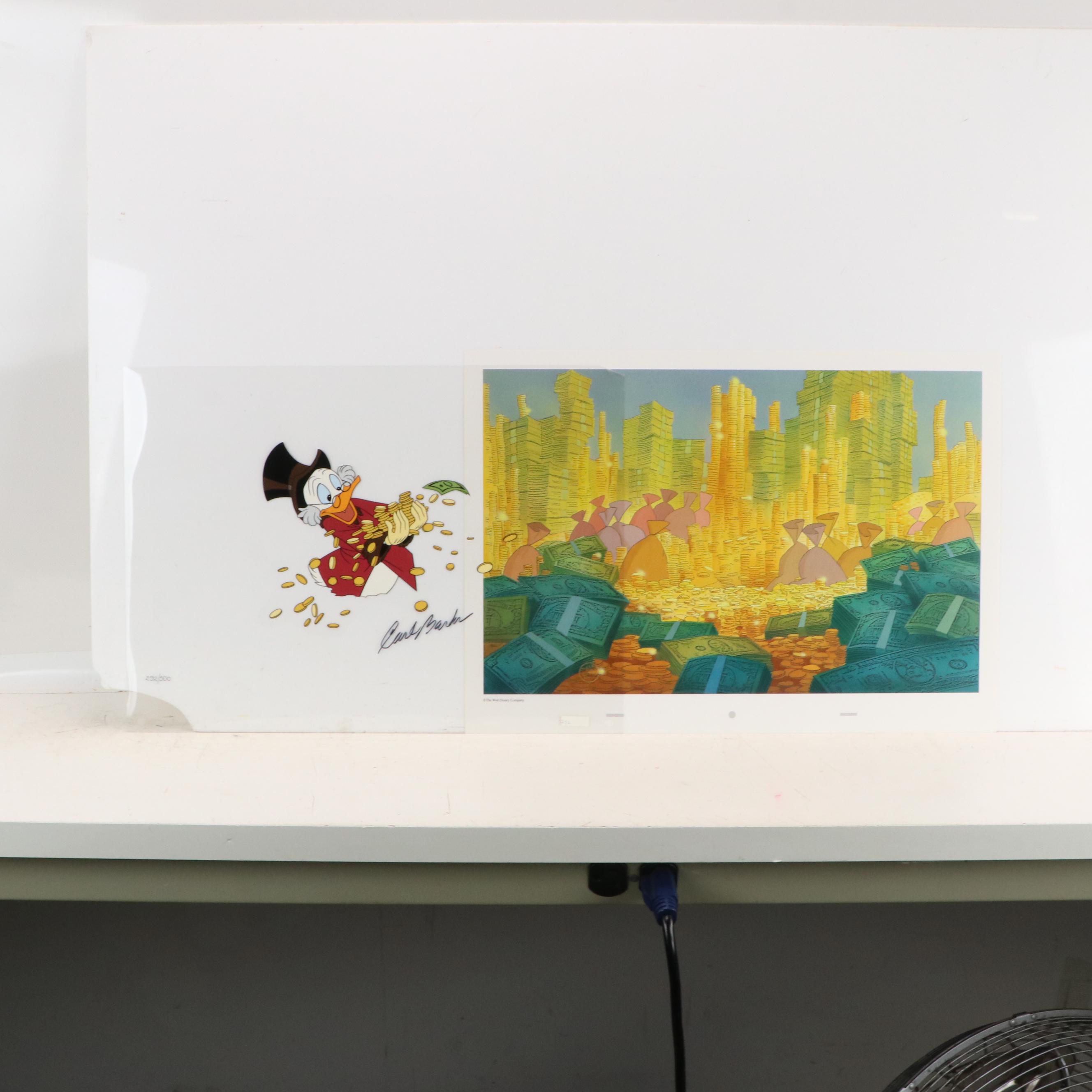Disney Sericel "Scrooge McDuck and Money," 1995