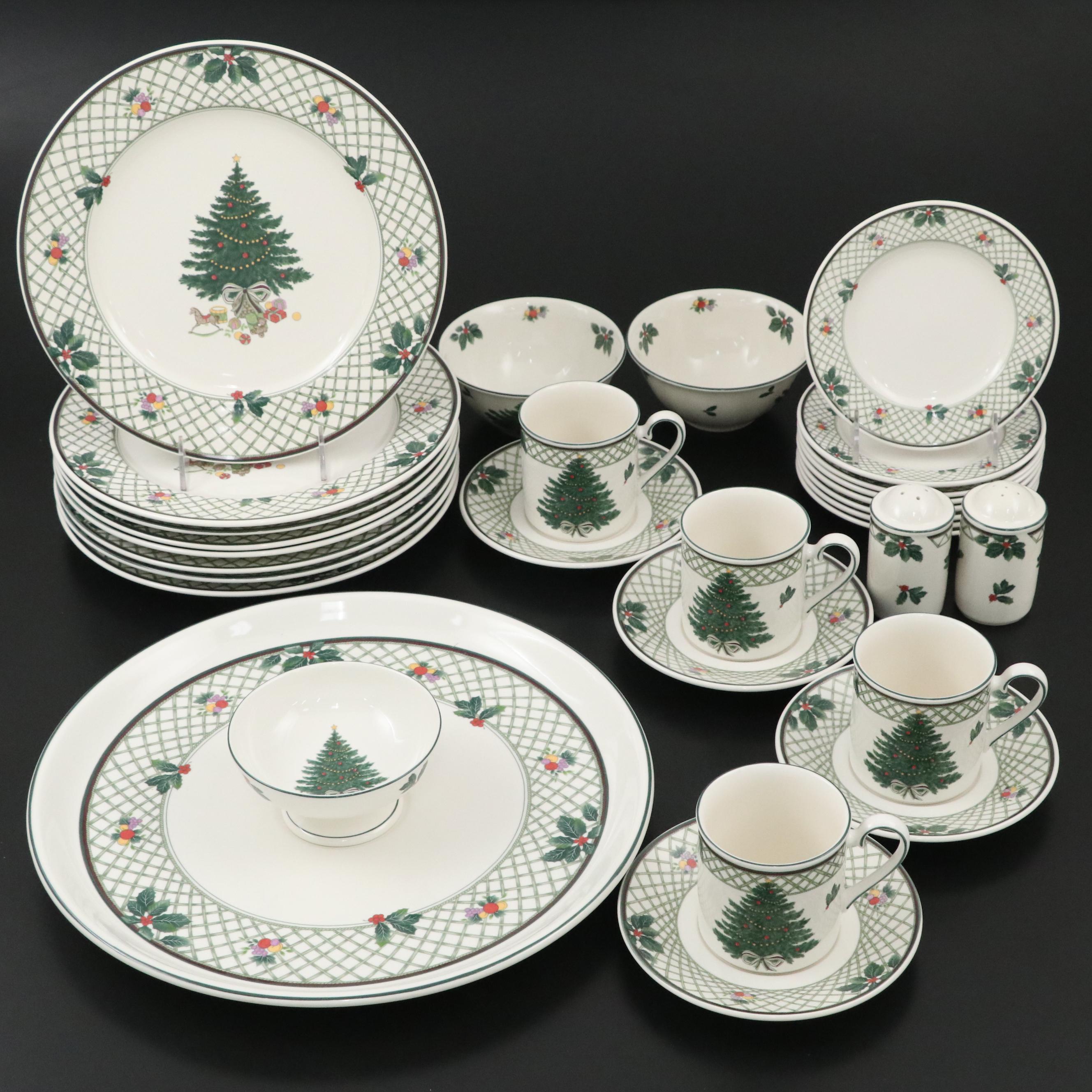 Mikasa Ceramic "Christmas Story" Dinnerware and Serving Pieces, 1993–2004