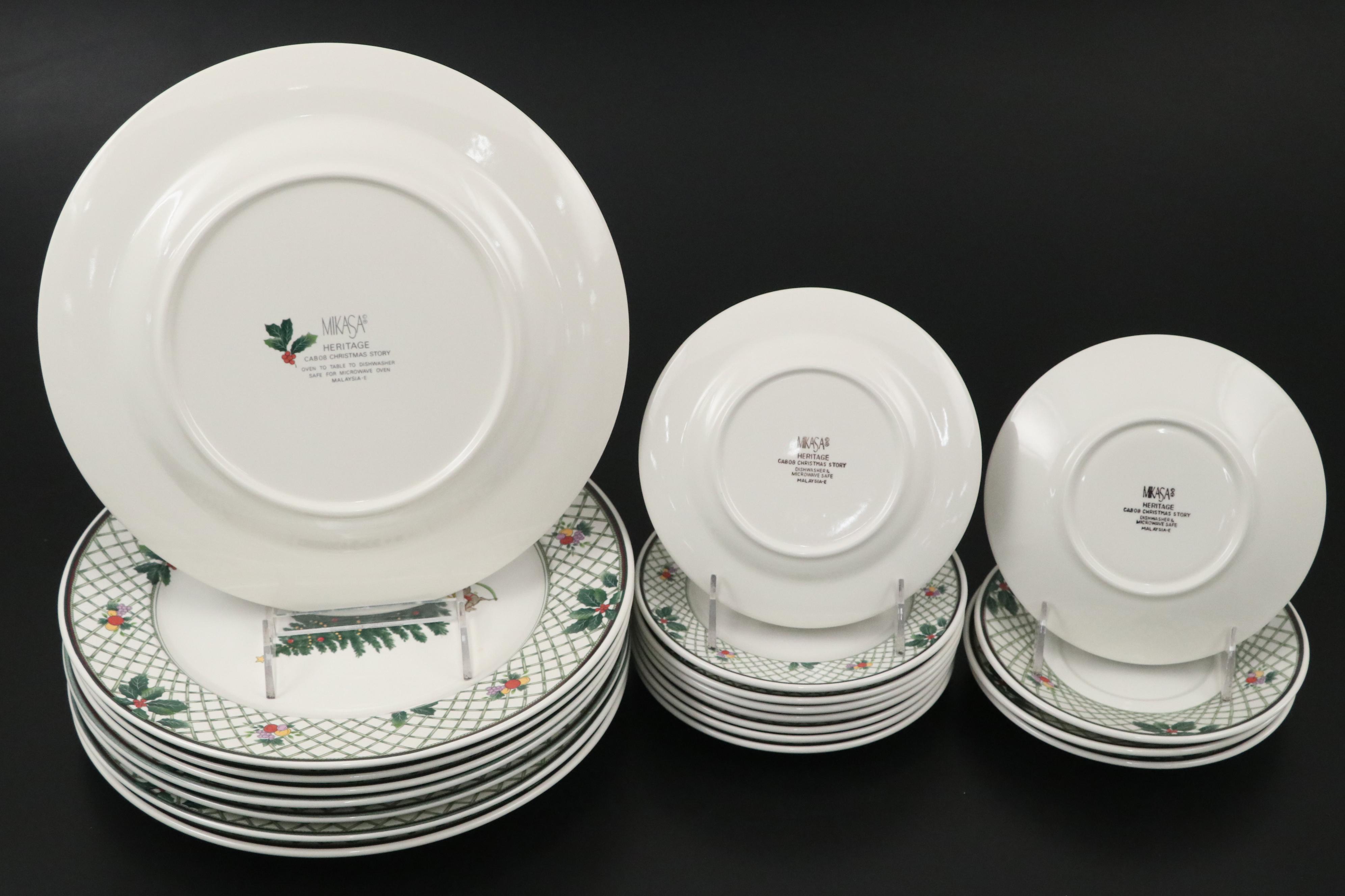 Mikasa Ceramic "Christmas Story" Dinnerware and Serving Pieces, 1993–2004