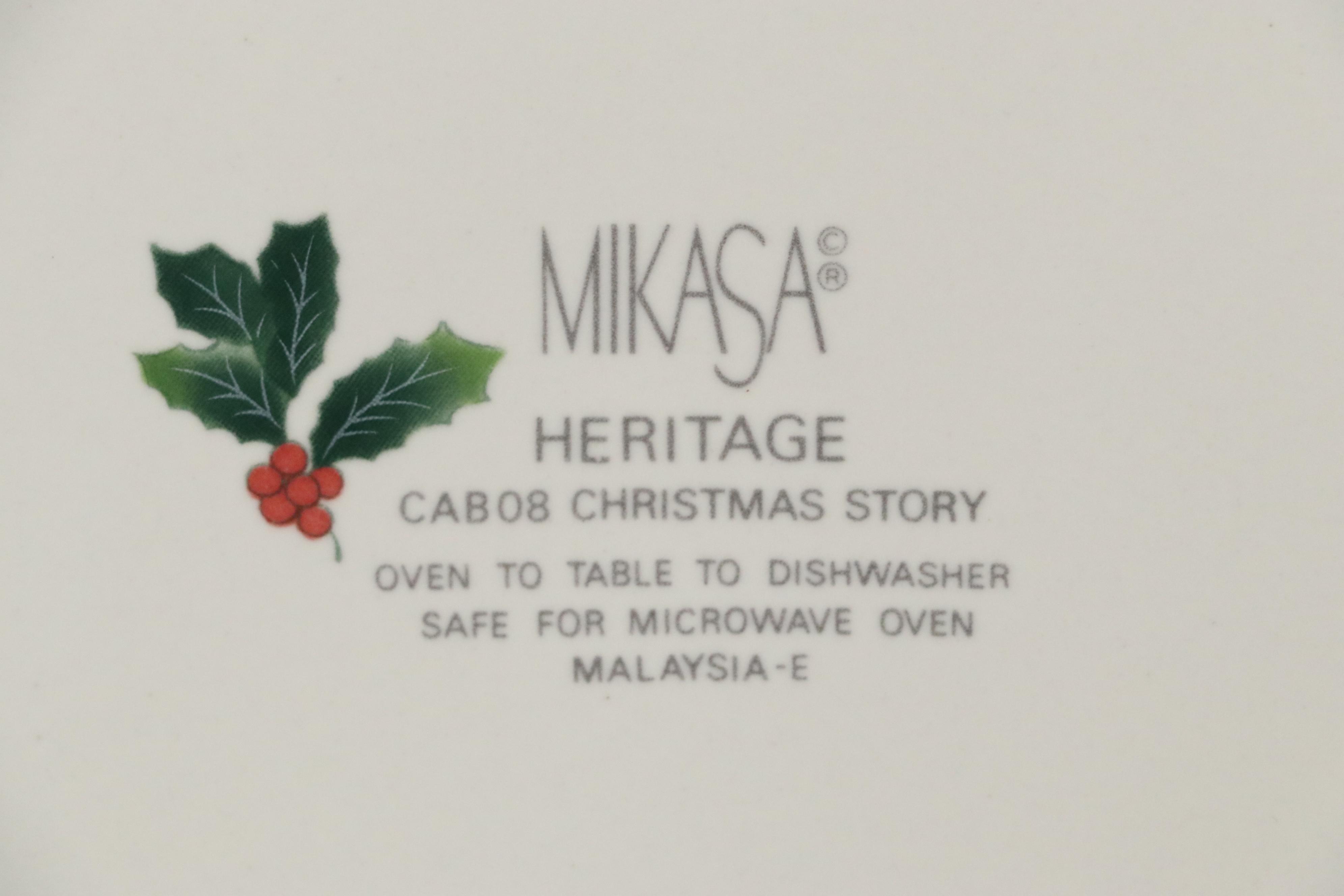 Mikasa Ceramic "Christmas Story" Dinnerware and Serving Pieces, 1993–2004