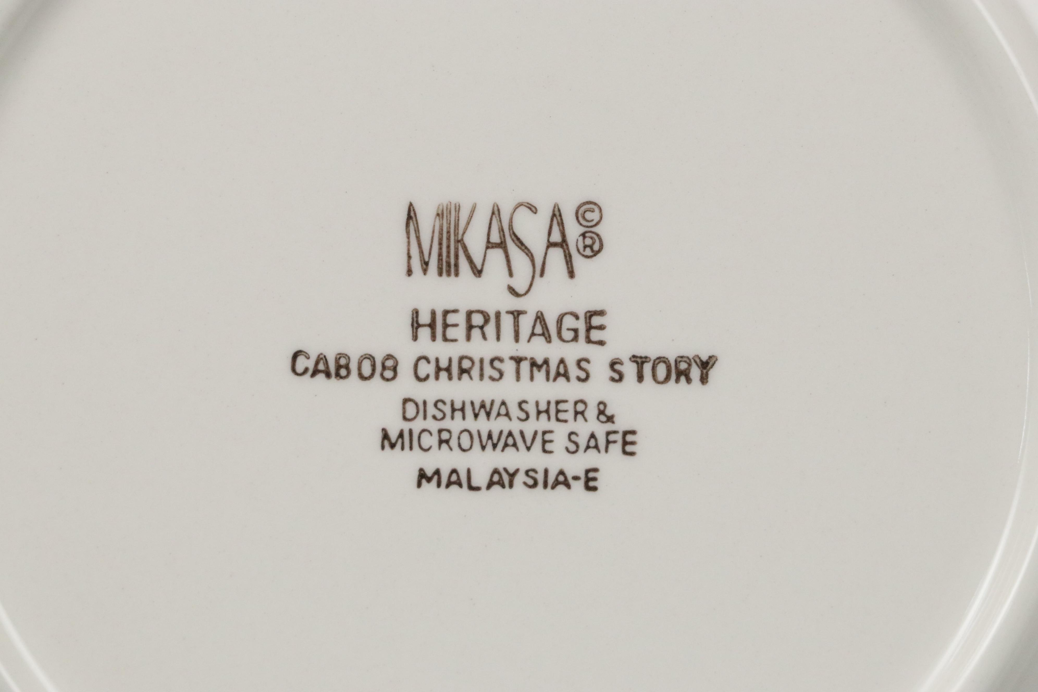 Mikasa Ceramic "Christmas Story" Dinnerware and Serving Pieces, 1993–2004