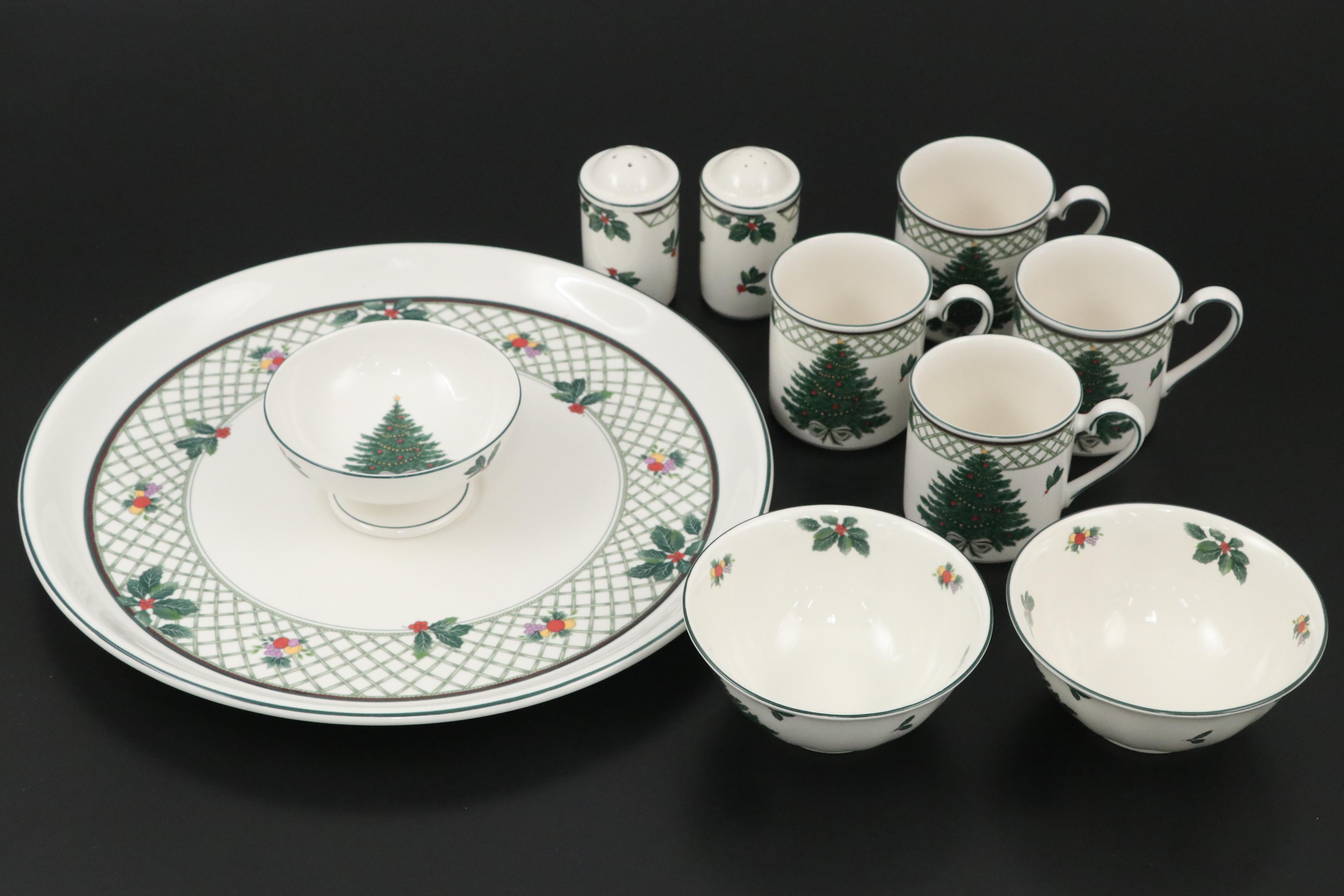 Mikasa Ceramic "Christmas Story" Dinnerware and Serving Pieces, 1993–2004