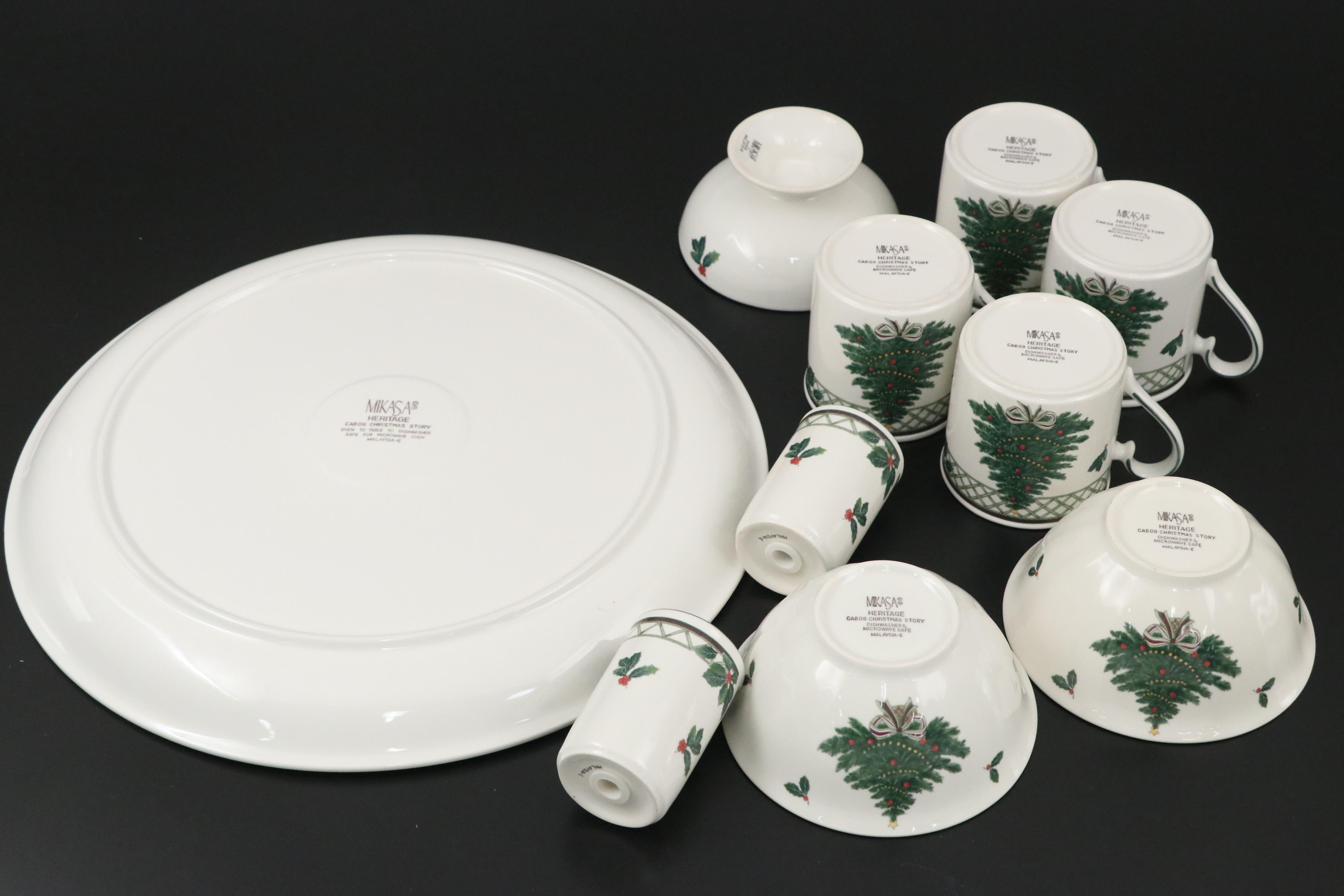 Mikasa Ceramic "Christmas Story" Dinnerware and Serving Pieces, 1993–2004