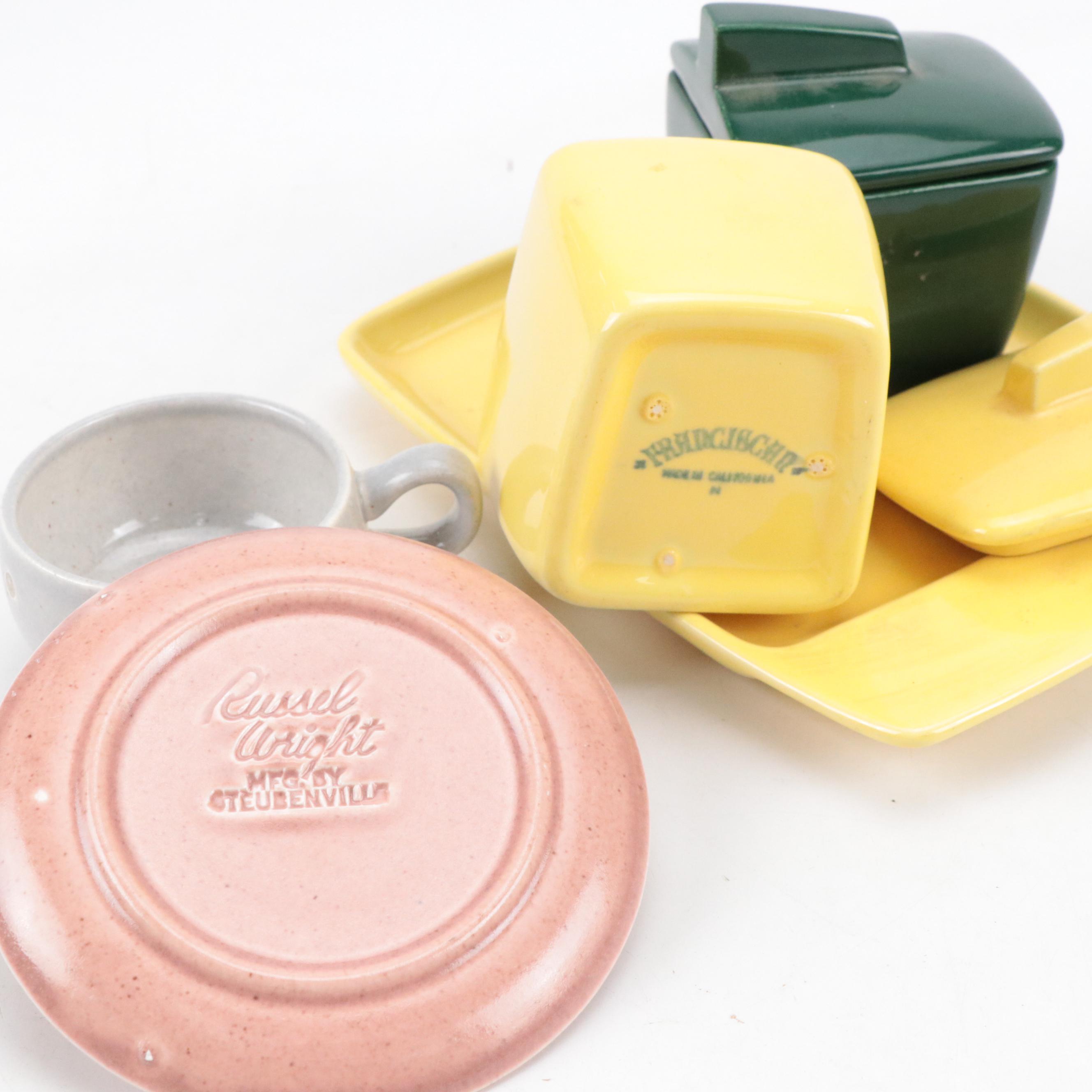 Russell Wright, Franciscan Tableware, Federalist Candlesticks, Hurricane Lantern