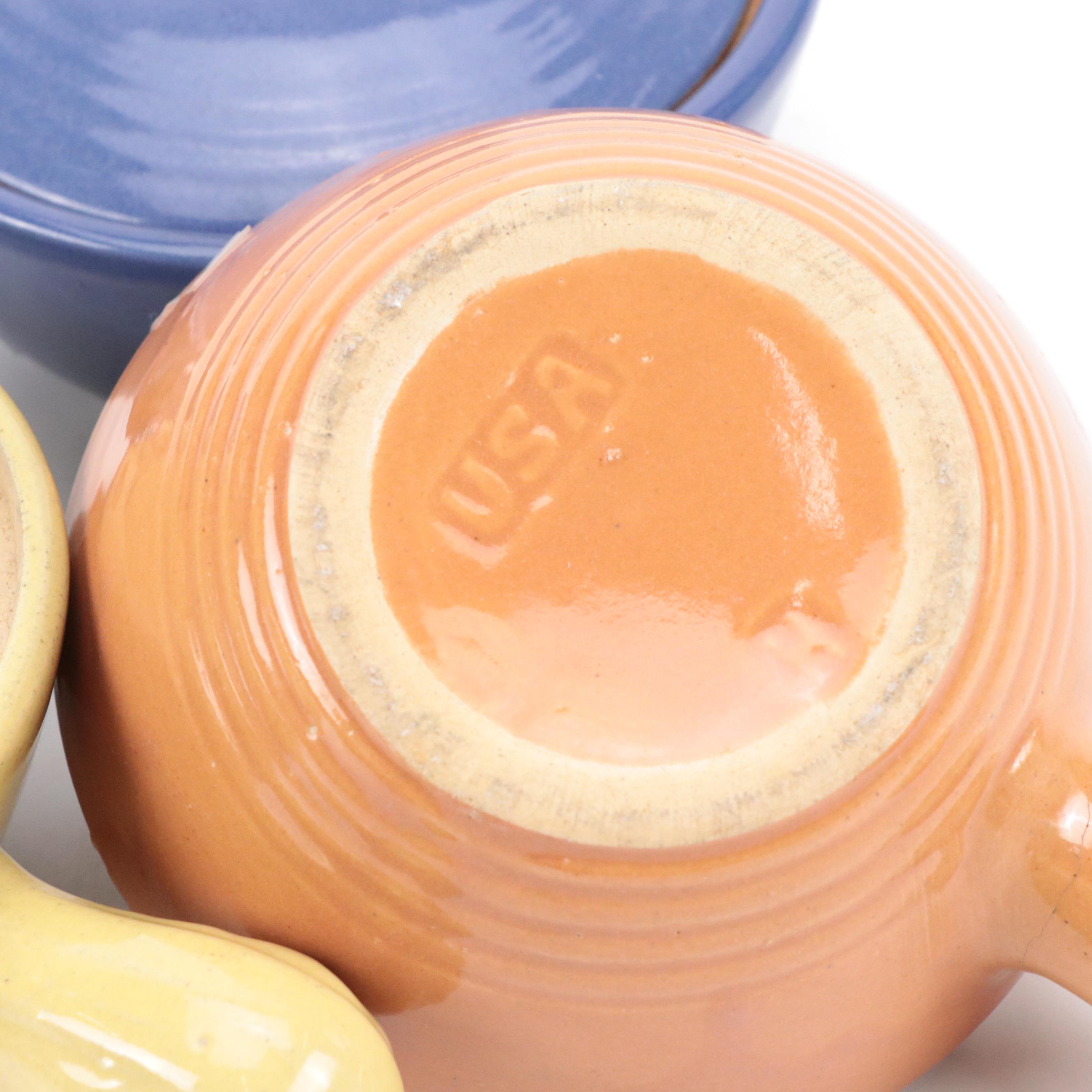 Russell Wright, Franciscan Tableware, Federalist Candlesticks, Hurricane Lantern