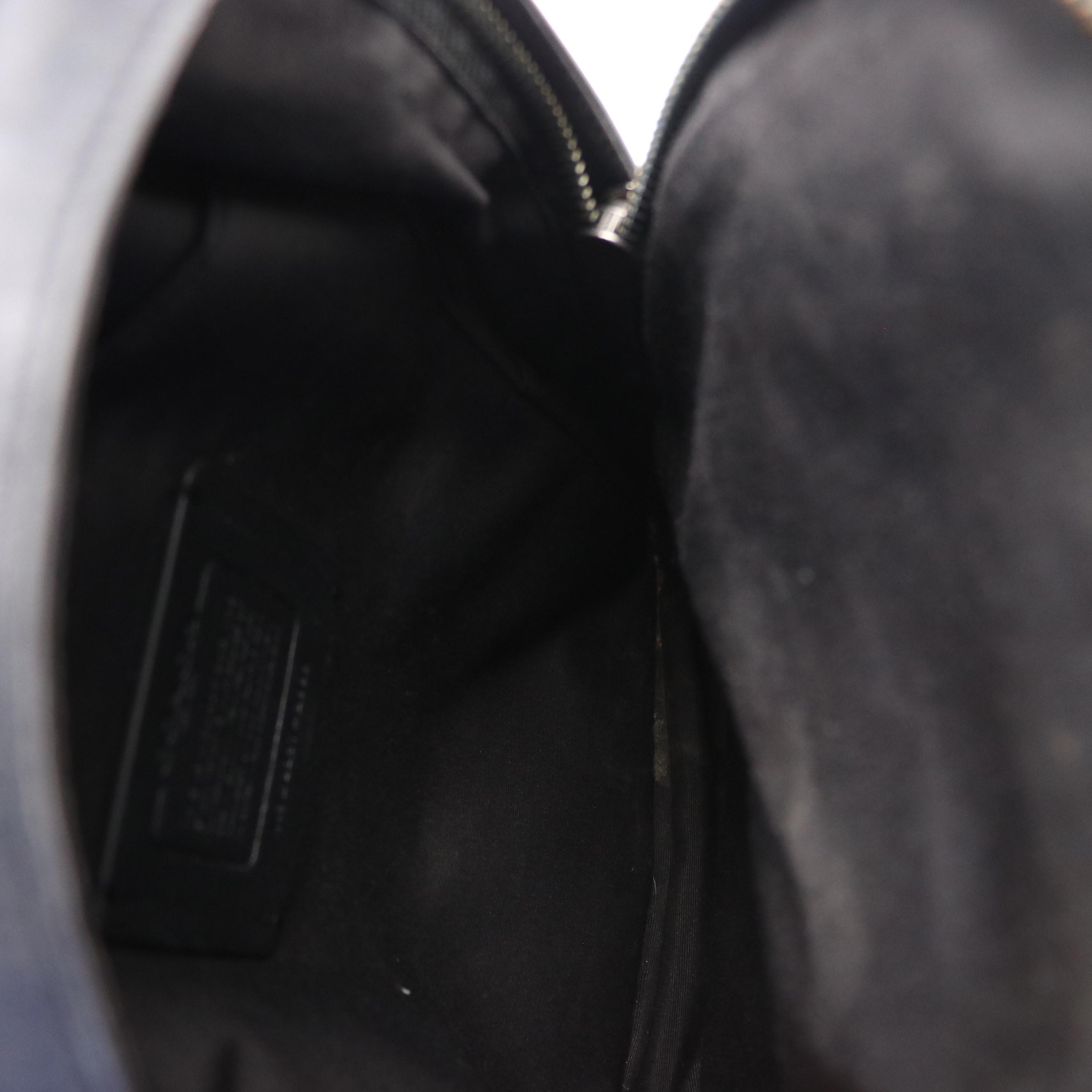 Men's Coach West Pack in Signature Canvas with Blue/White Leather Varsity Stripe