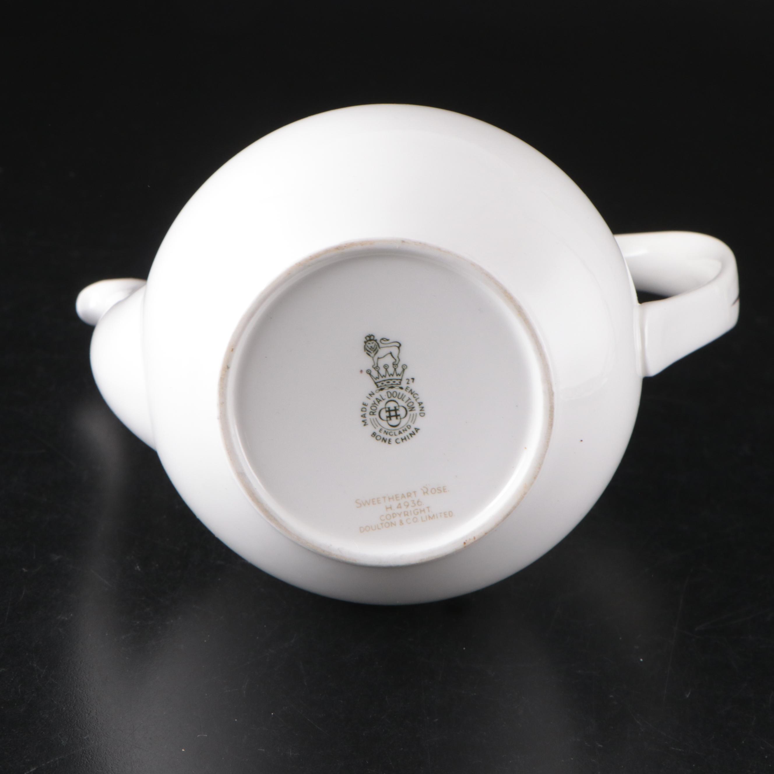 Royal Doulton "Sweetheart Rose" Bone China Teapot, Teacups and More