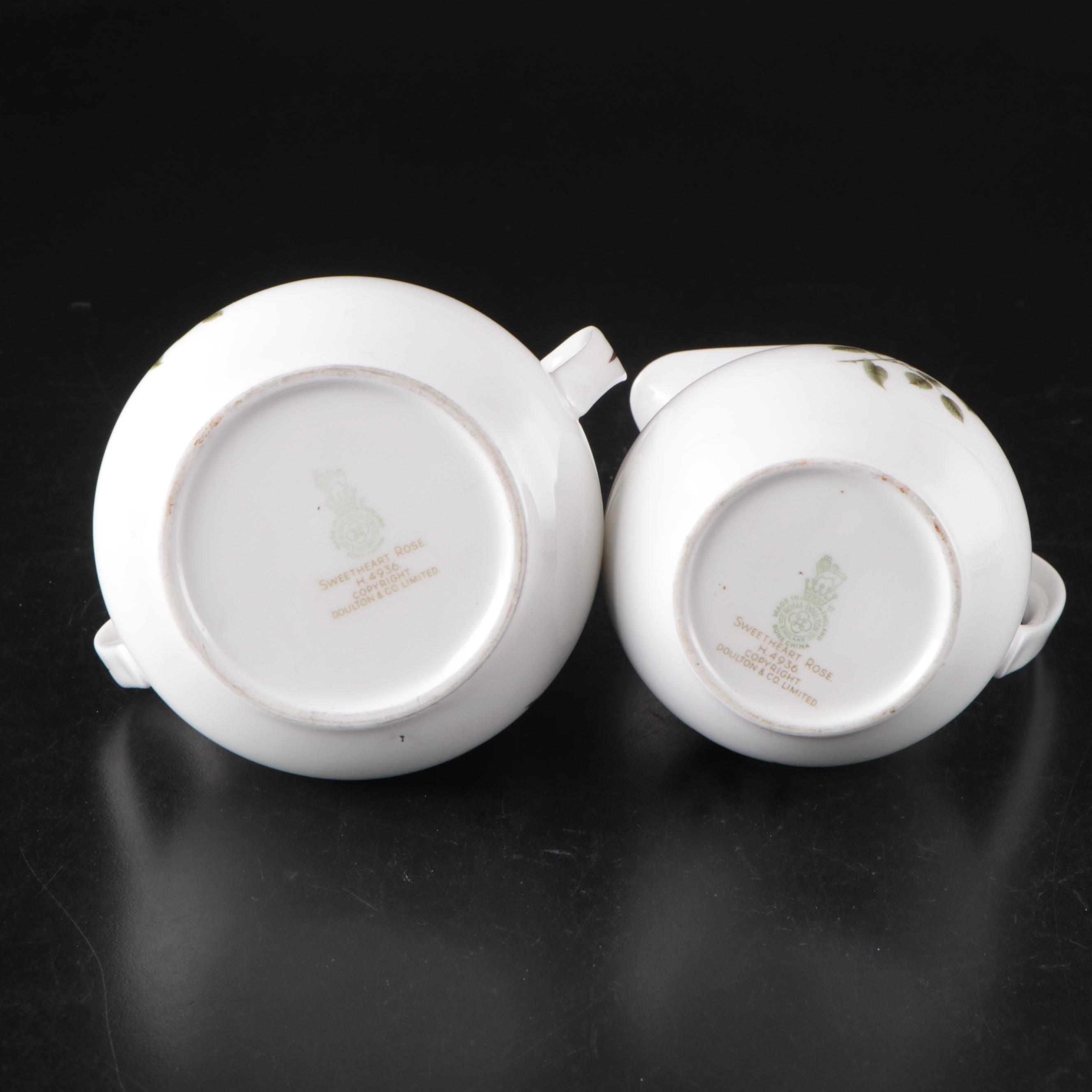 Royal Doulton "Sweetheart Rose" Bone China Teapot, Teacups and More