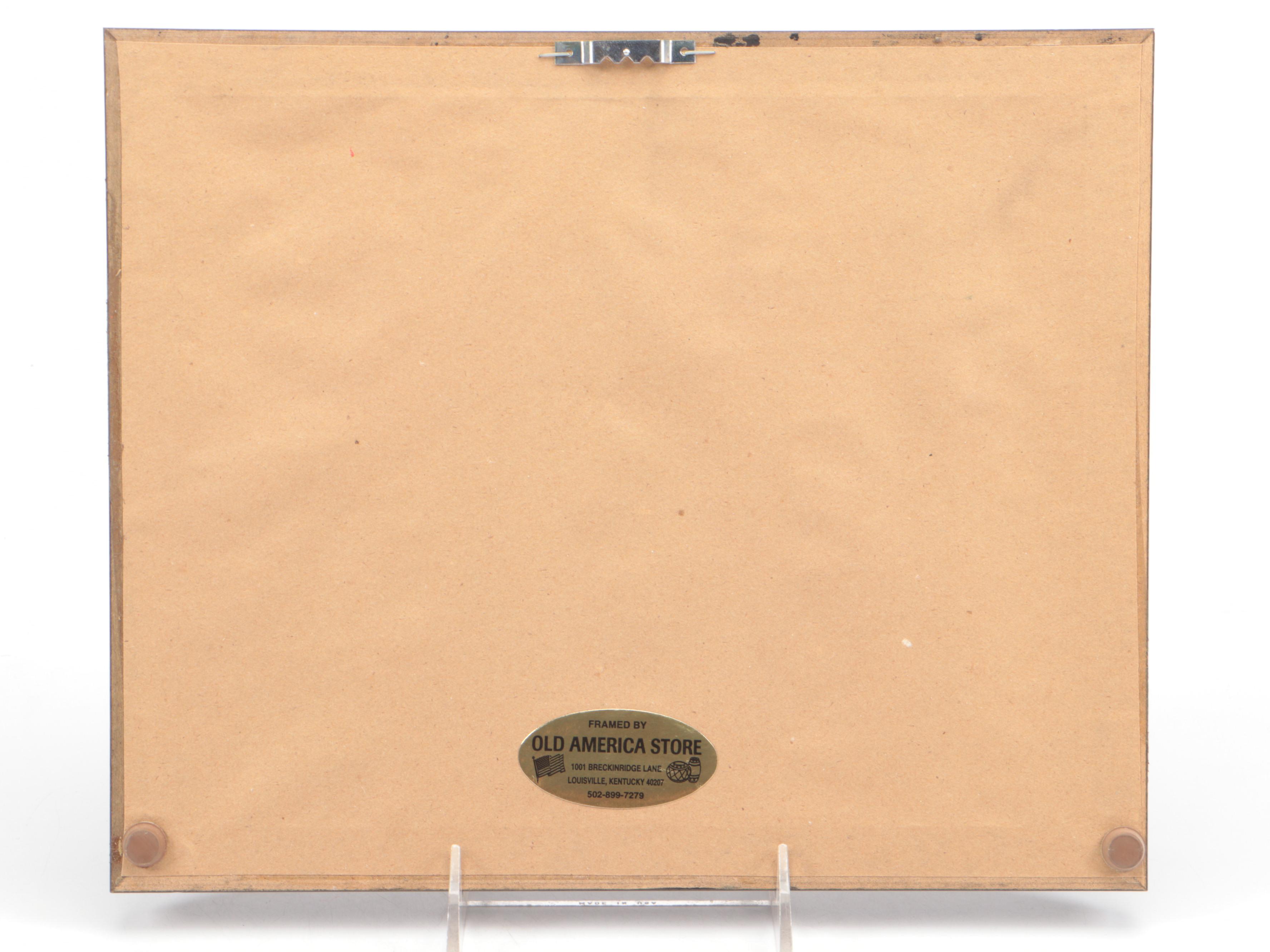 1926 Prohibition Era Medicinal Whiskey Prescription in Frame