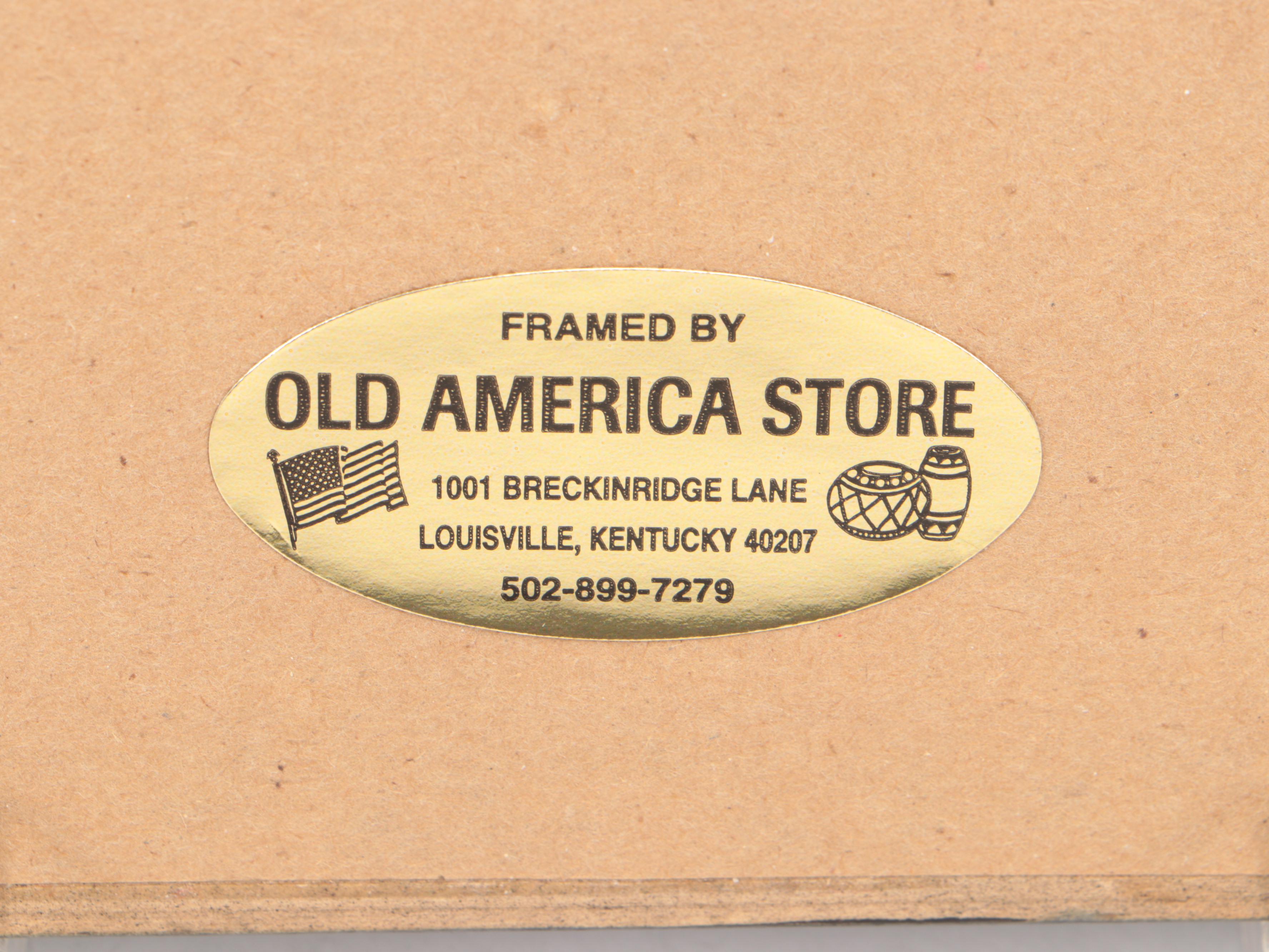 1926 Prohibition Era Medicinal Whiskey Prescription in Frame