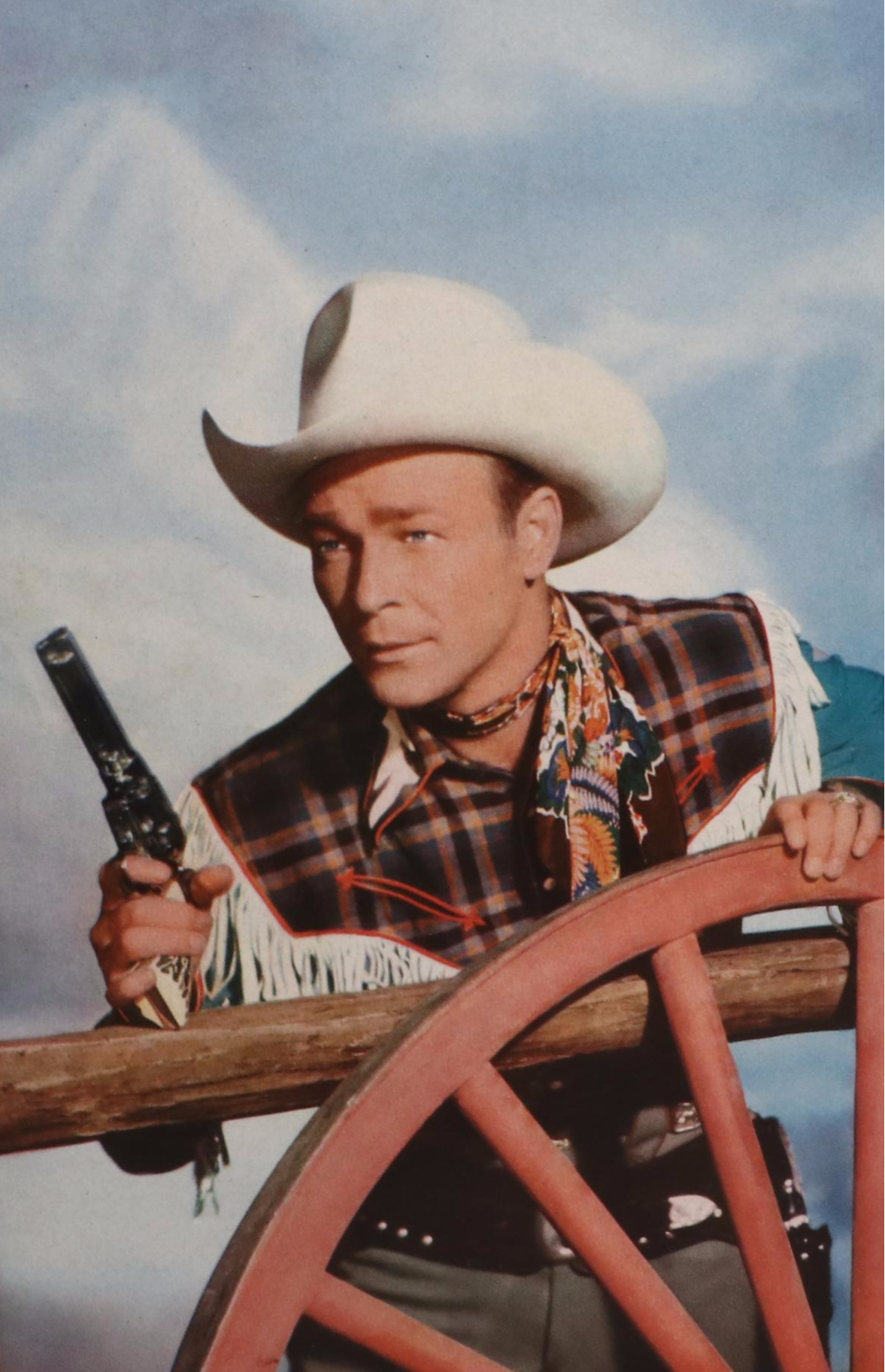 John Wayne Signed with Other Movie Cowboy Prints and Ephemera Albums